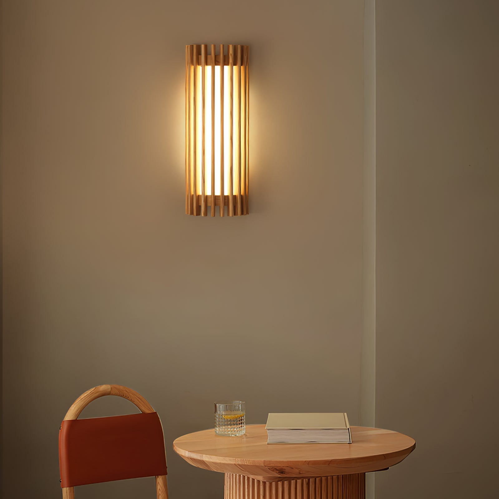 Neyra Walnut Indoor Wall Lamp