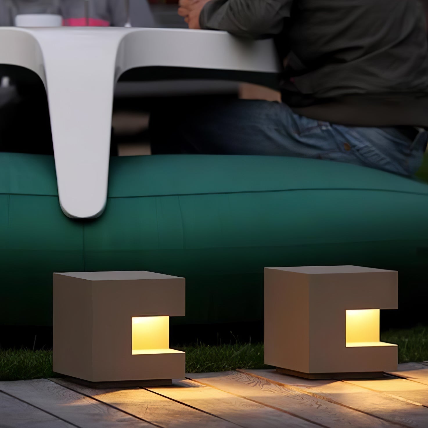 Aki Modern Acrylic Outdoor Light-Neutral Decor