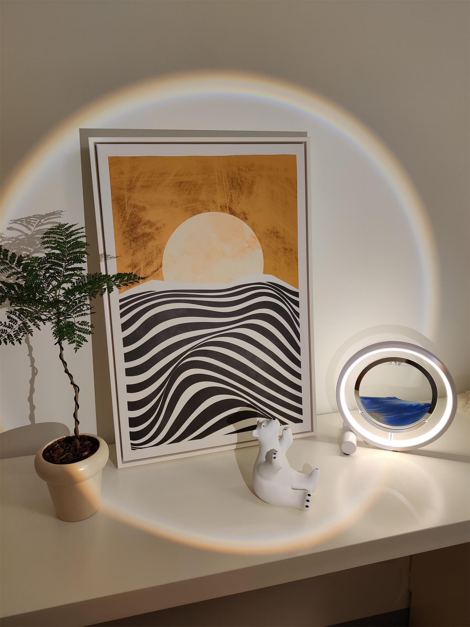 Livelo Abstract Table Lamp-Neutral Decor