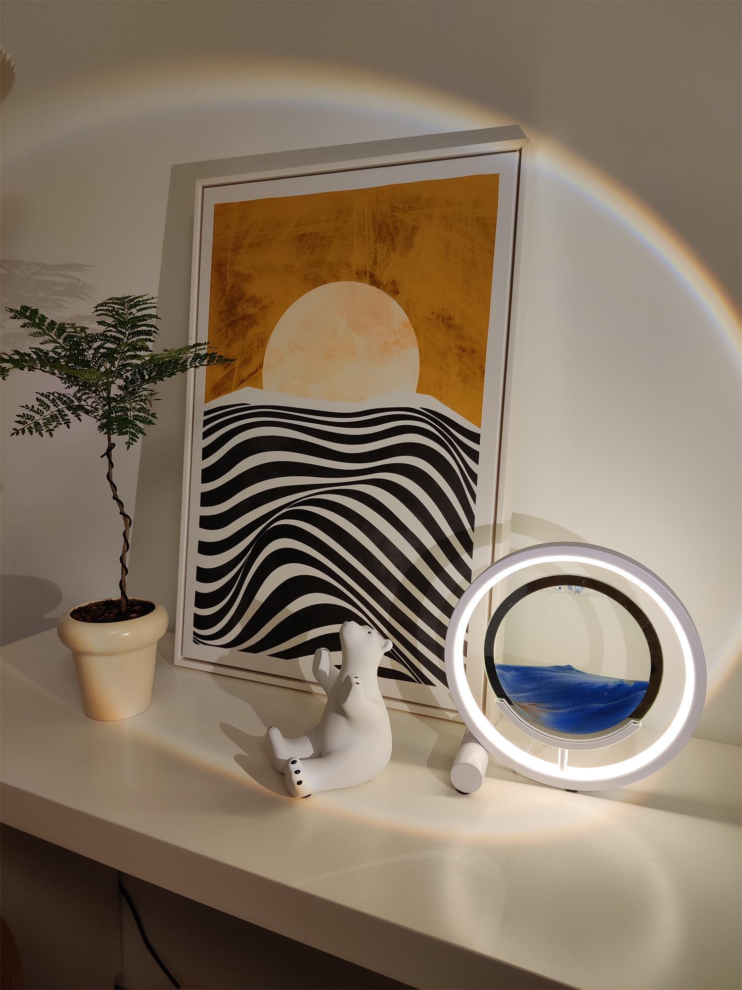 Livelo Abstract Table Lamp-Neutral Decor