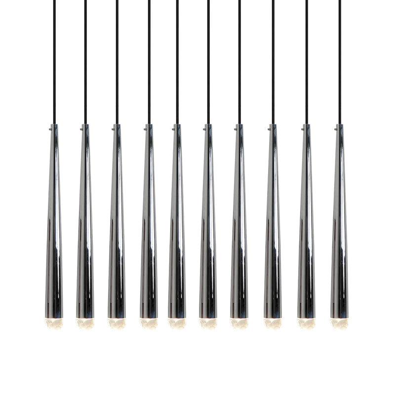 Chandelier with Polished Brass and Crystal Shades Minimalist