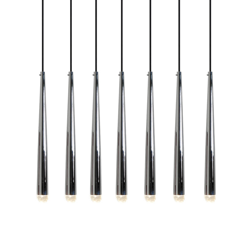Chandelier with Polished Brass and Crystal Shades Minimalist