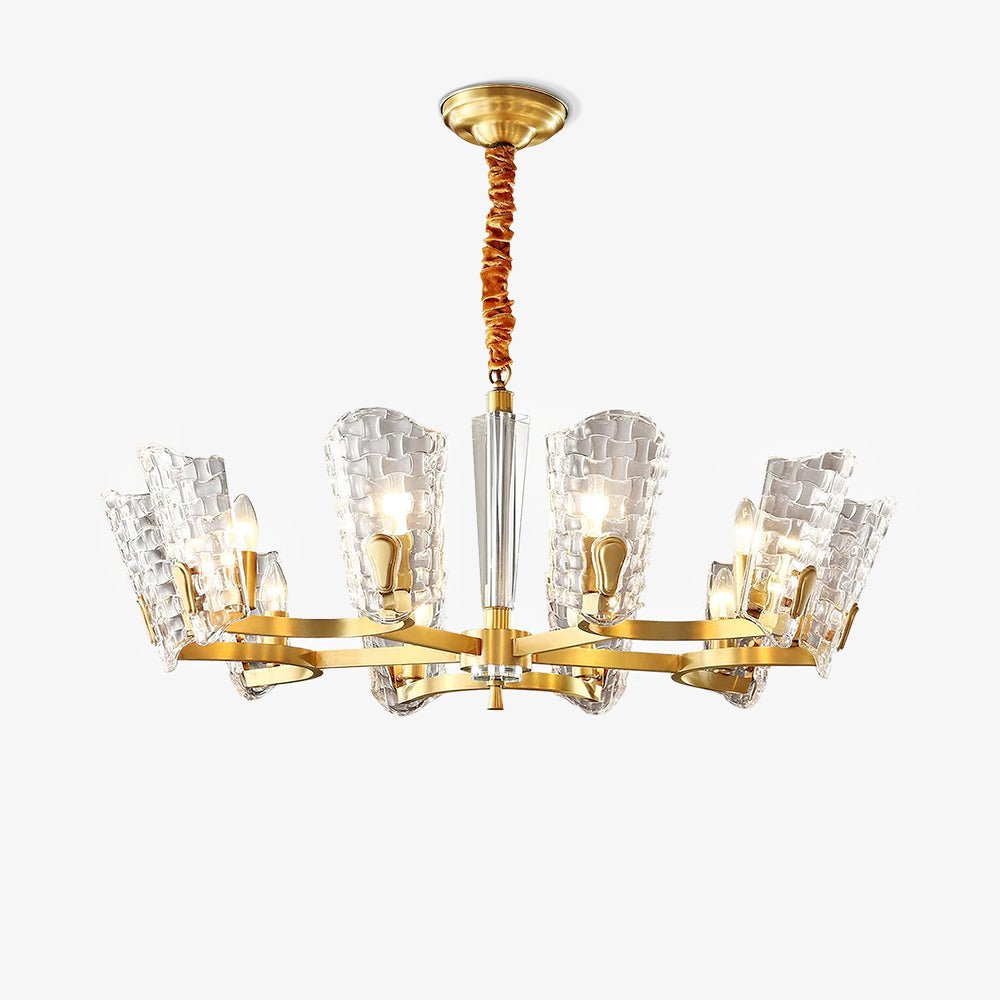 Radiant Luxury Brass Chandelier-Neutral Decor