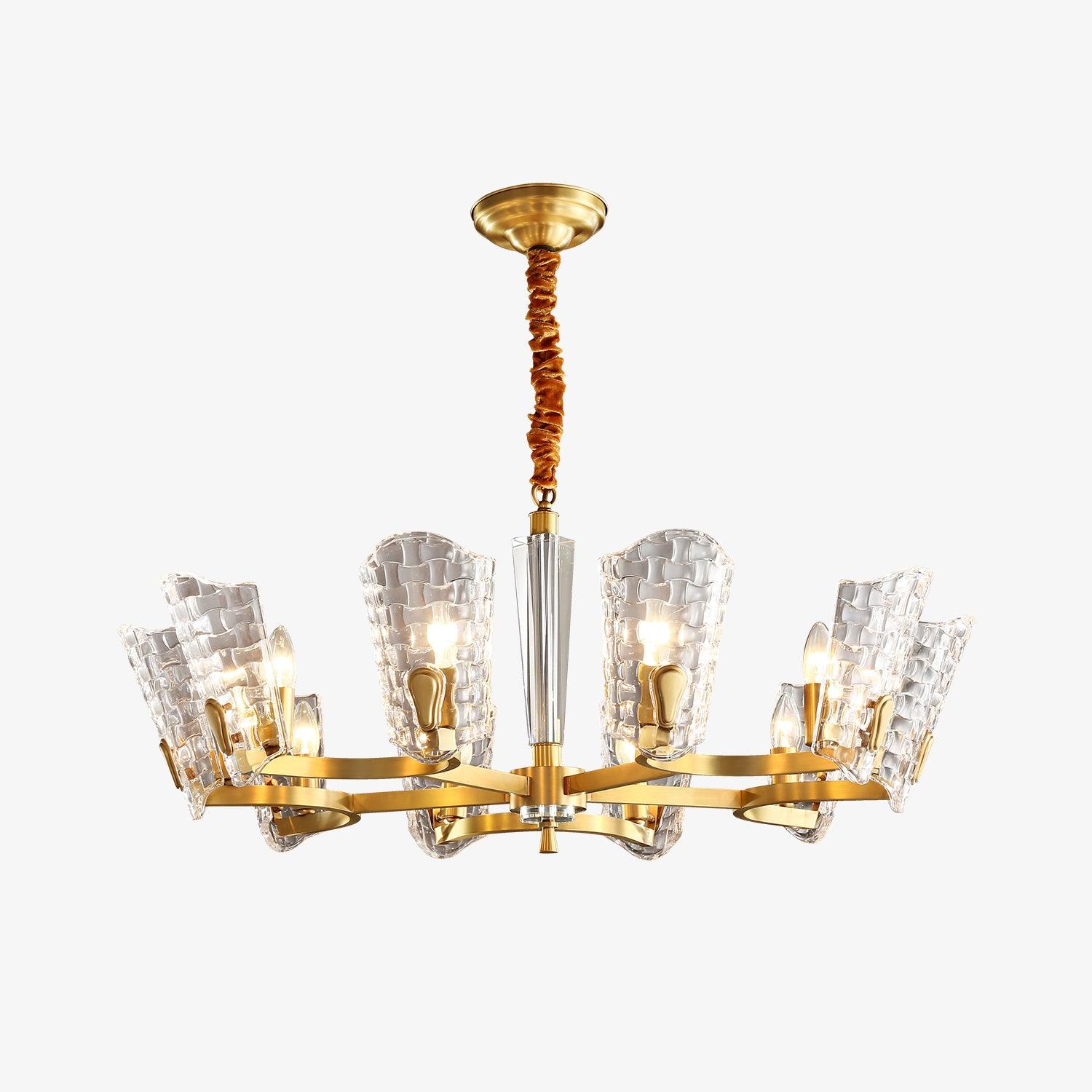 Radiant Luxury Brass Chandelier-Neutral Decor