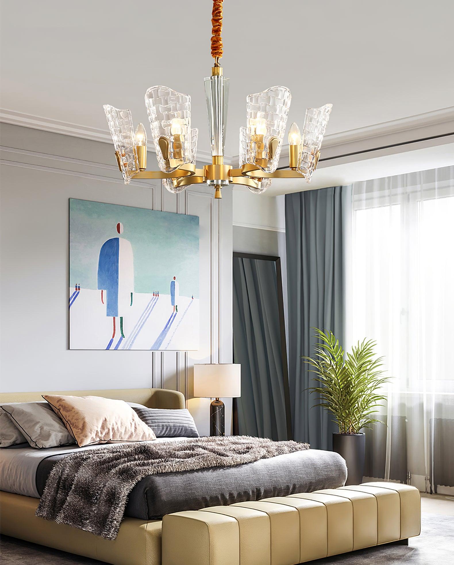 Radiant Luxury Brass Chandelier-Neutral Decor