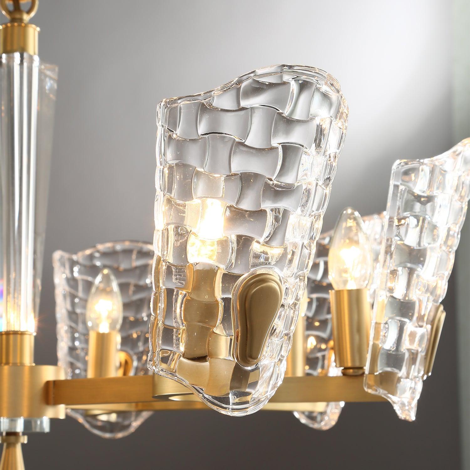 Radiant Luxury Brass Chandelier-Neutral Decor