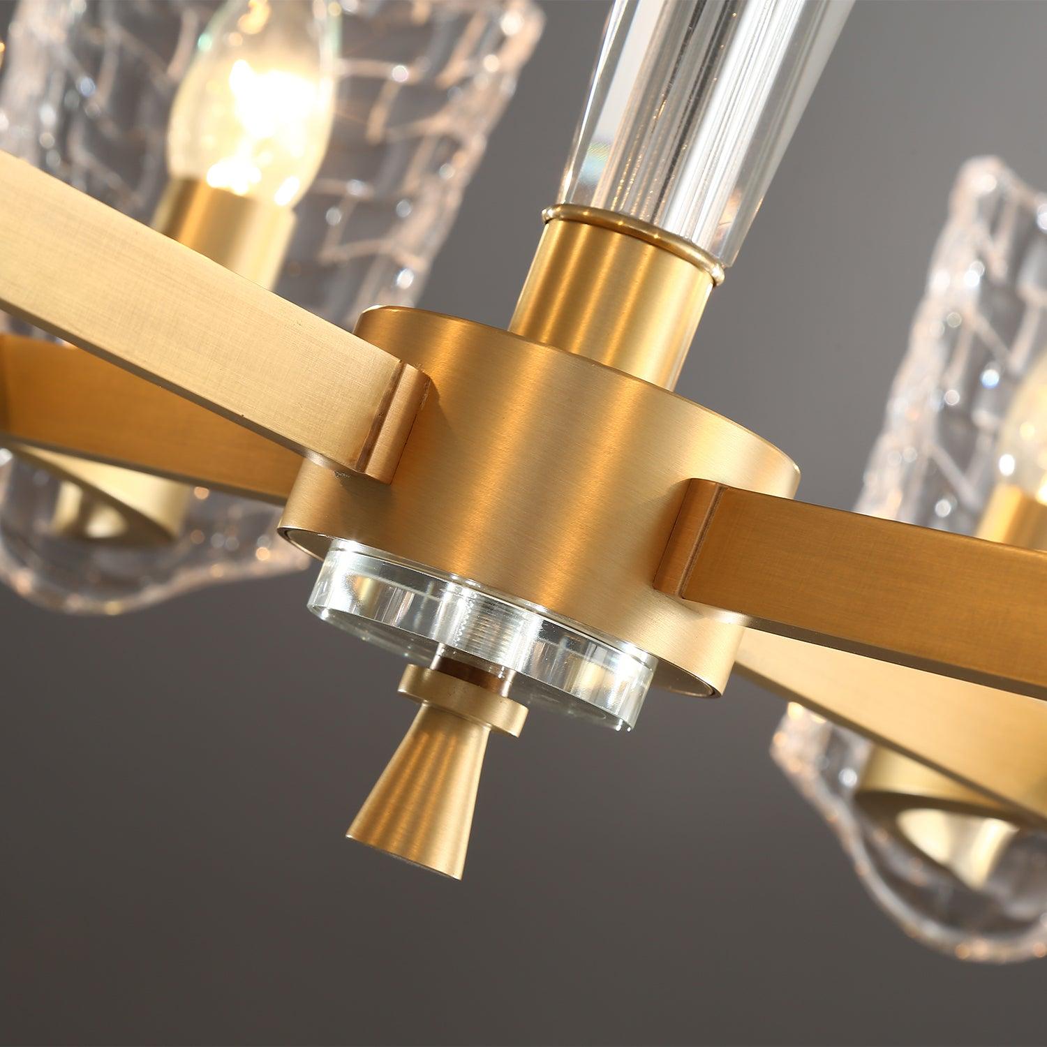 Radiant Luxury Brass Chandelier-Neutral Decor