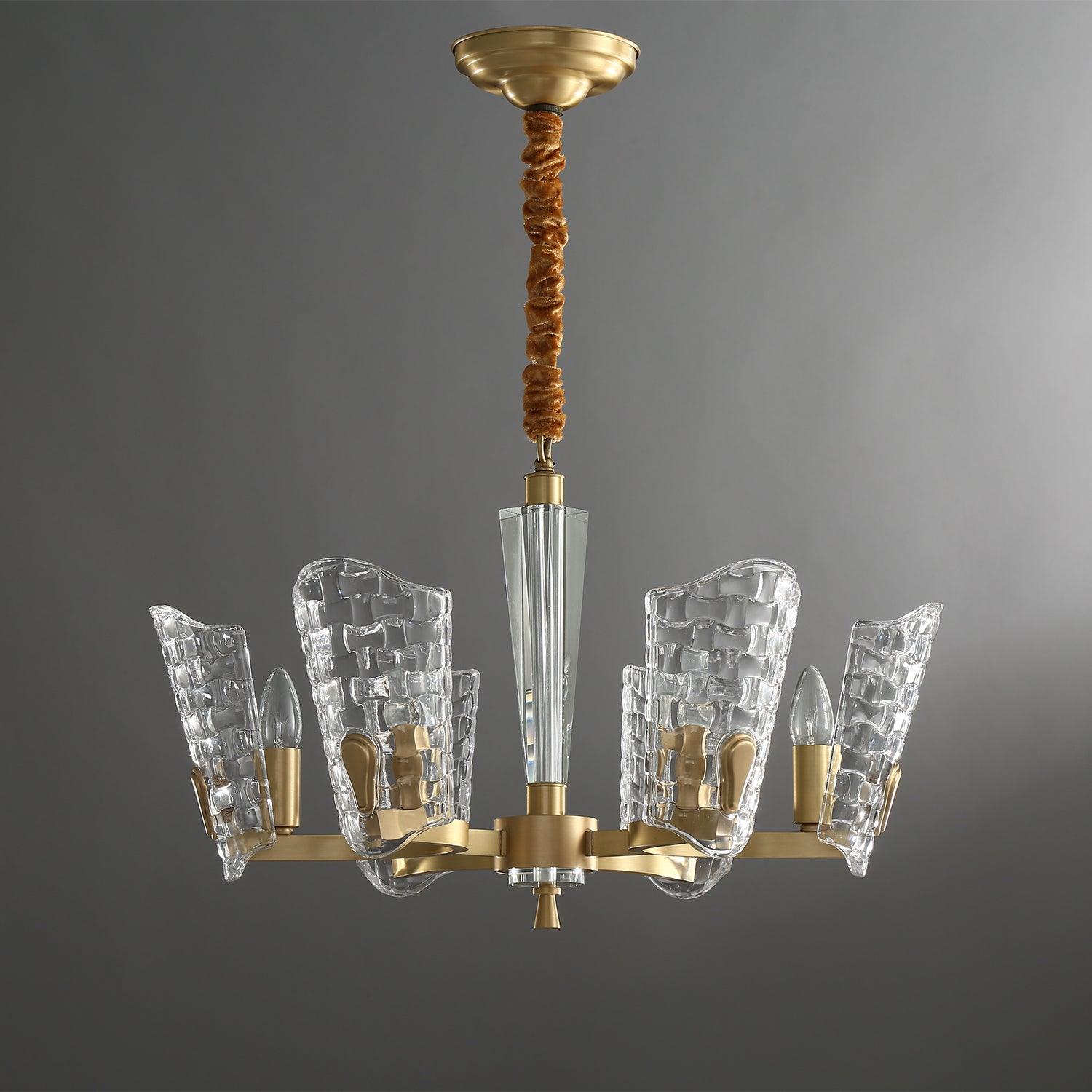 Radiant Luxury Brass Chandelier-Neutral Decor