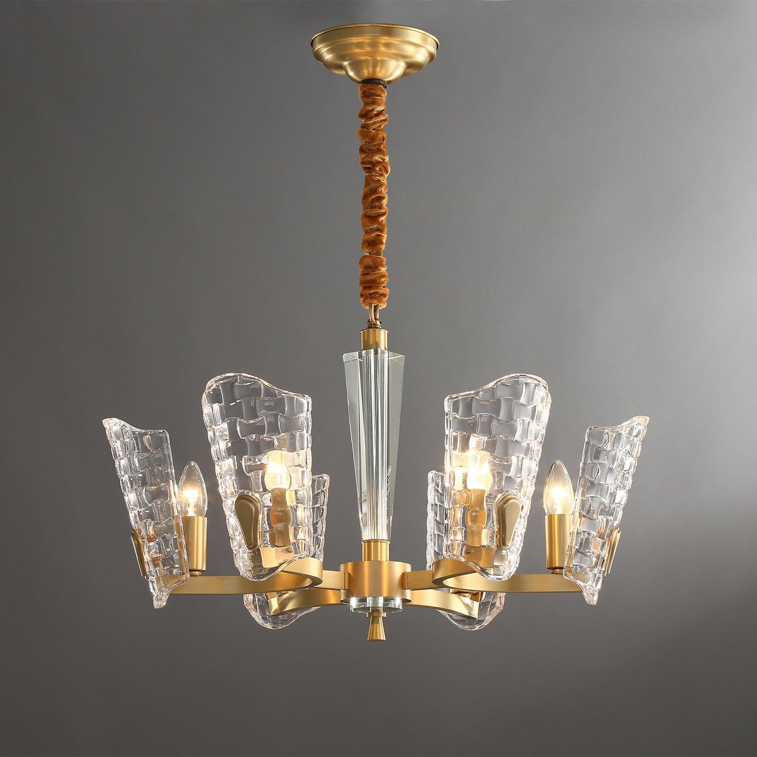 Radiant Luxury Brass Chandelier-Neutral Decor