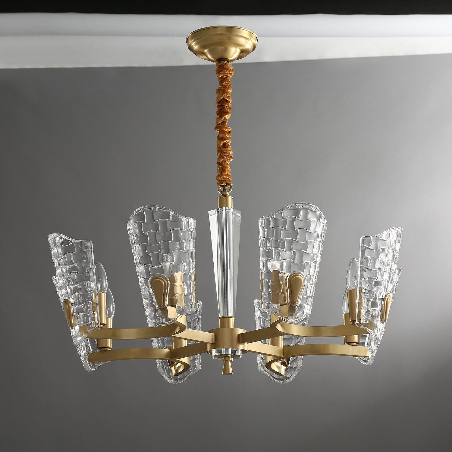 Radiant Luxury Brass Chandelier-Neutral Decor