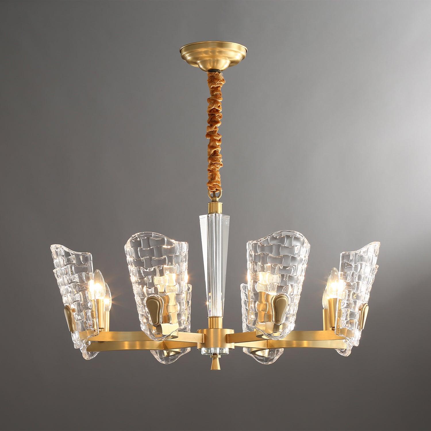 Radiant Luxury Brass Chandelier-Neutral Decor