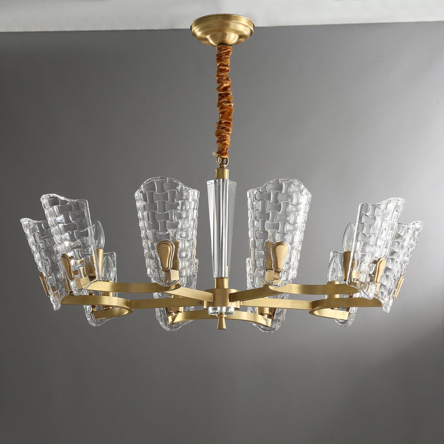 Radiant Luxury Brass Chandelier-Neutral Decor