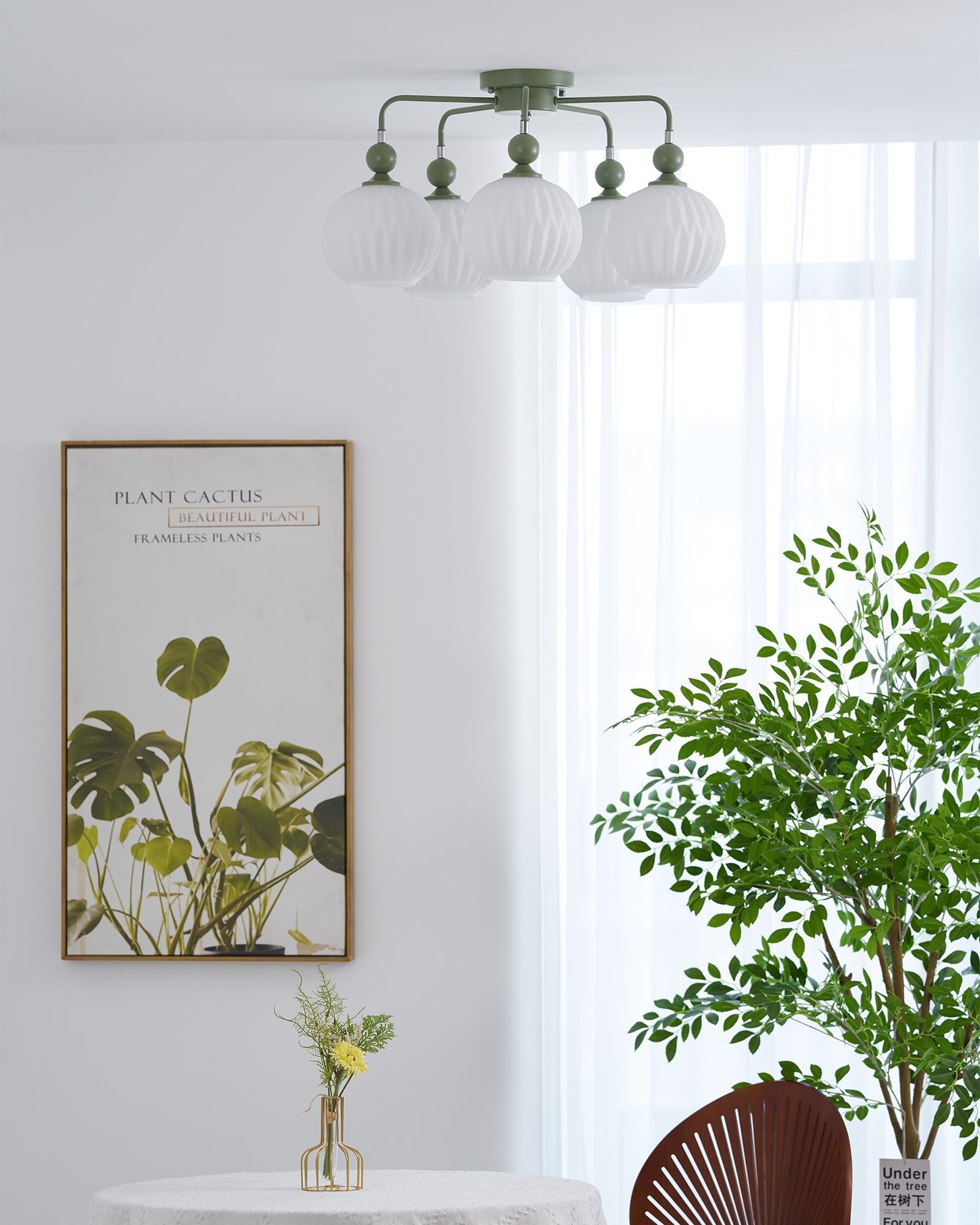 Viphaan Nordic Ceramic ceiling lamp-Neutral Decor