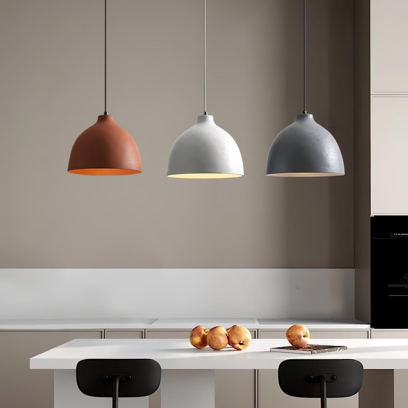 Baelis Resin Classic Pendant Lamp-Neutral Decor