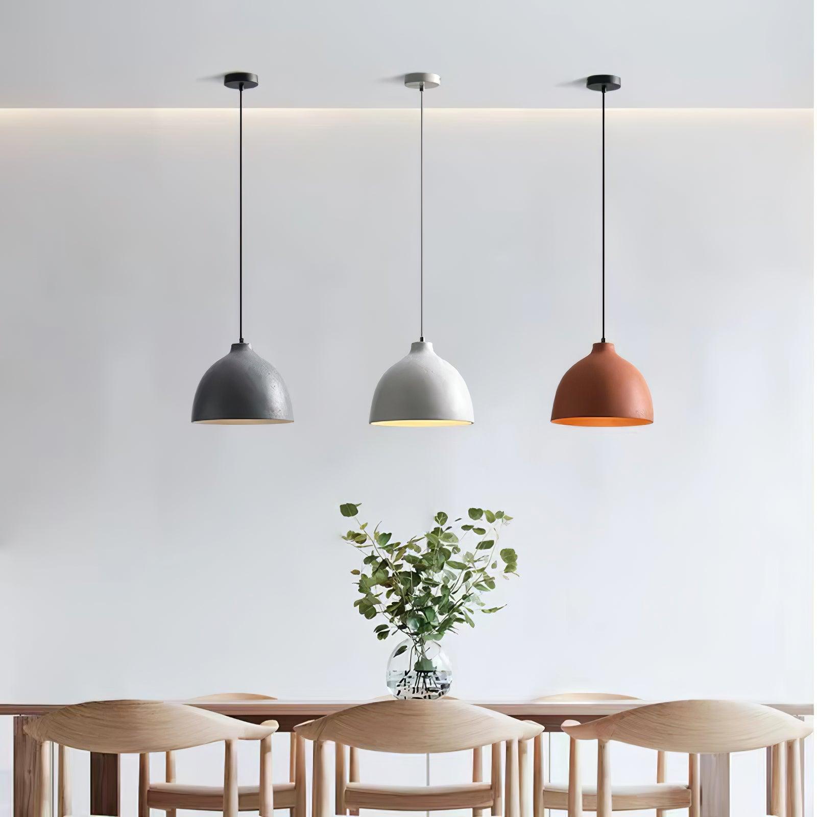 Baelis Resin Classic Pendant Lamp-Neutral Decor