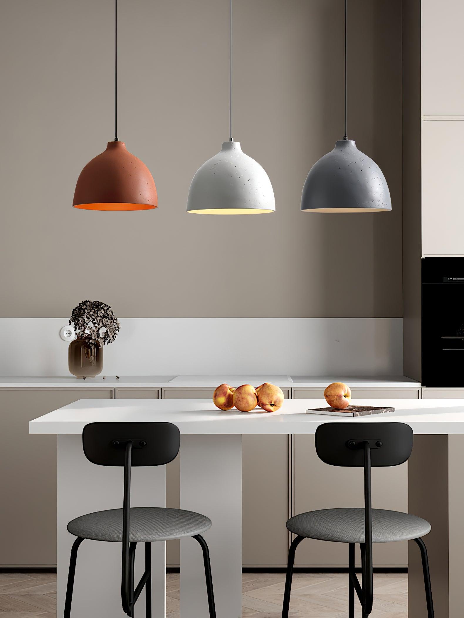 Baelis Resin Classic Pendant Lamp-Neutral Decor