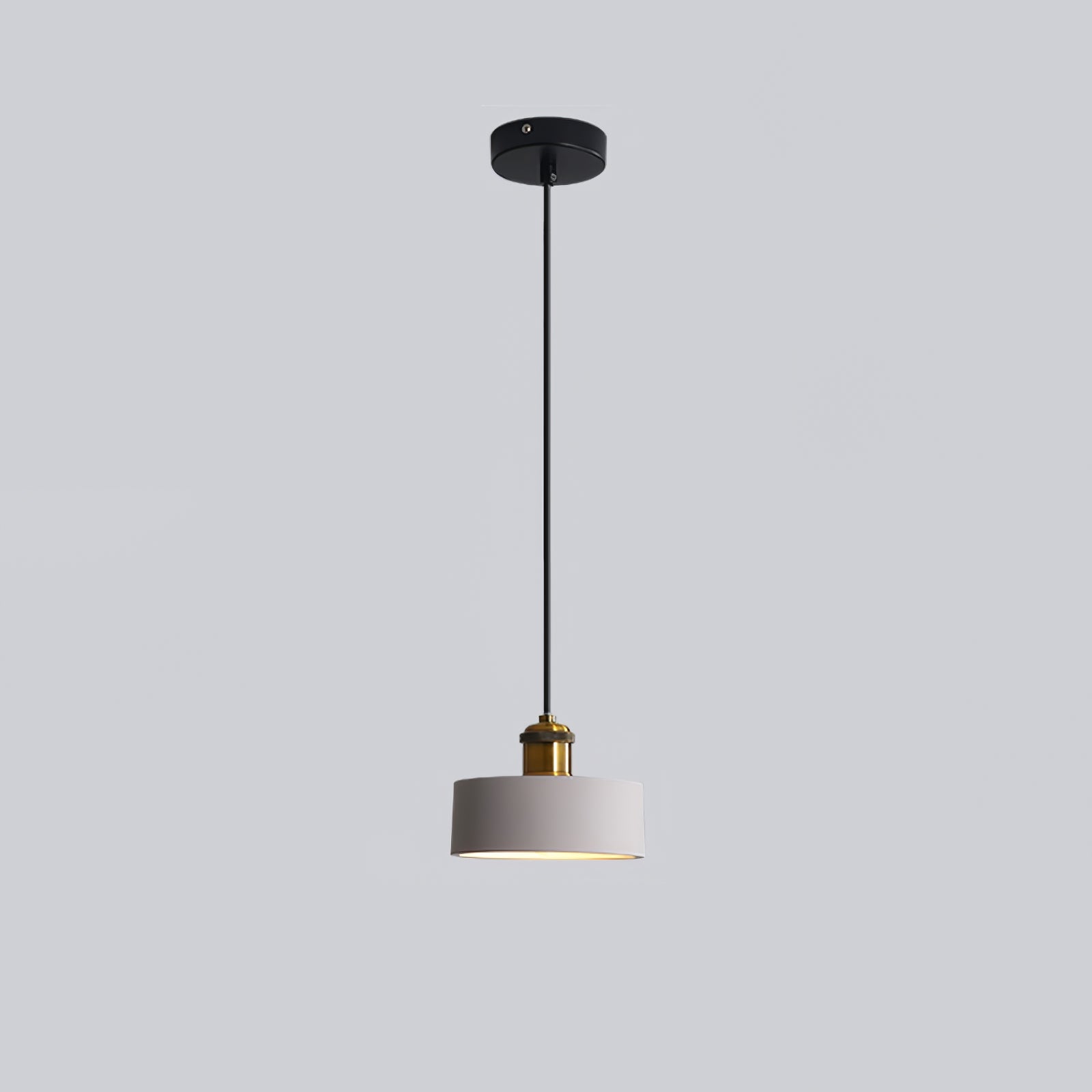 Trio Industrial Resin Pendant Lamp-Neutral Decor