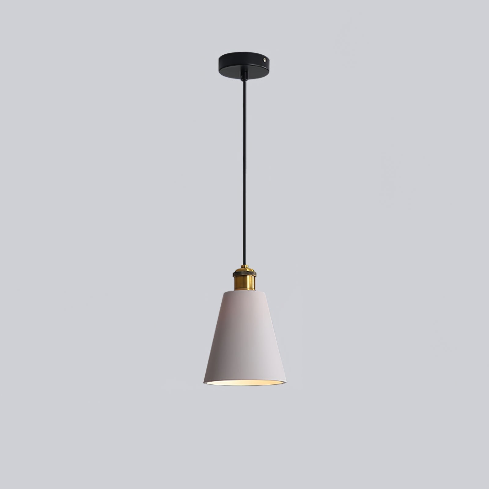 Trio Industrial Resin Pendant Lamp-Neutral Decor