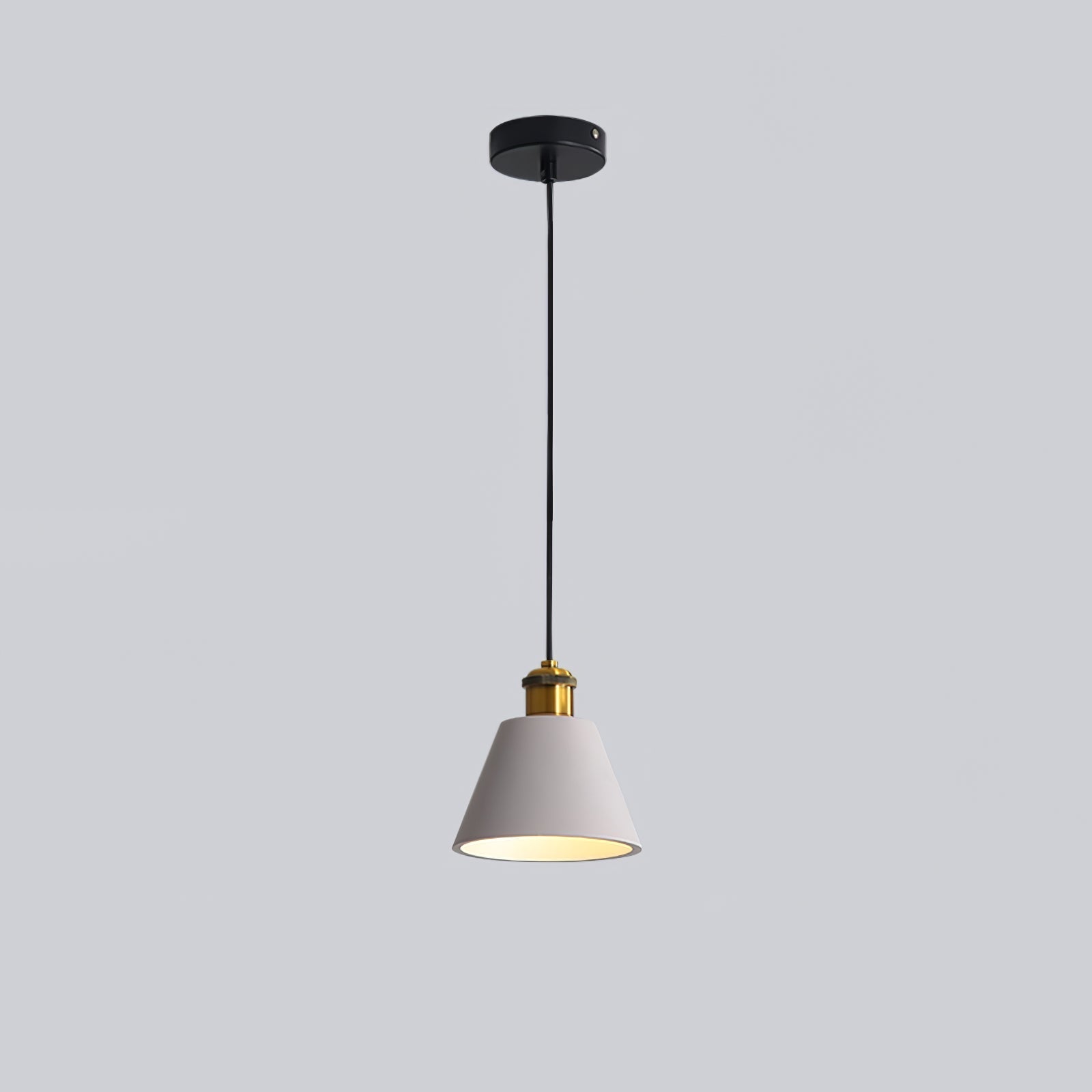 Trio Industrial Resin Pendant Lamp-Neutral Decor