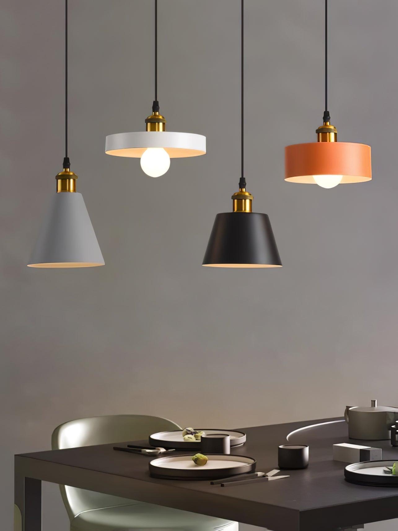 Trio Industrial Resin Pendant Lamp-Neutral Decor