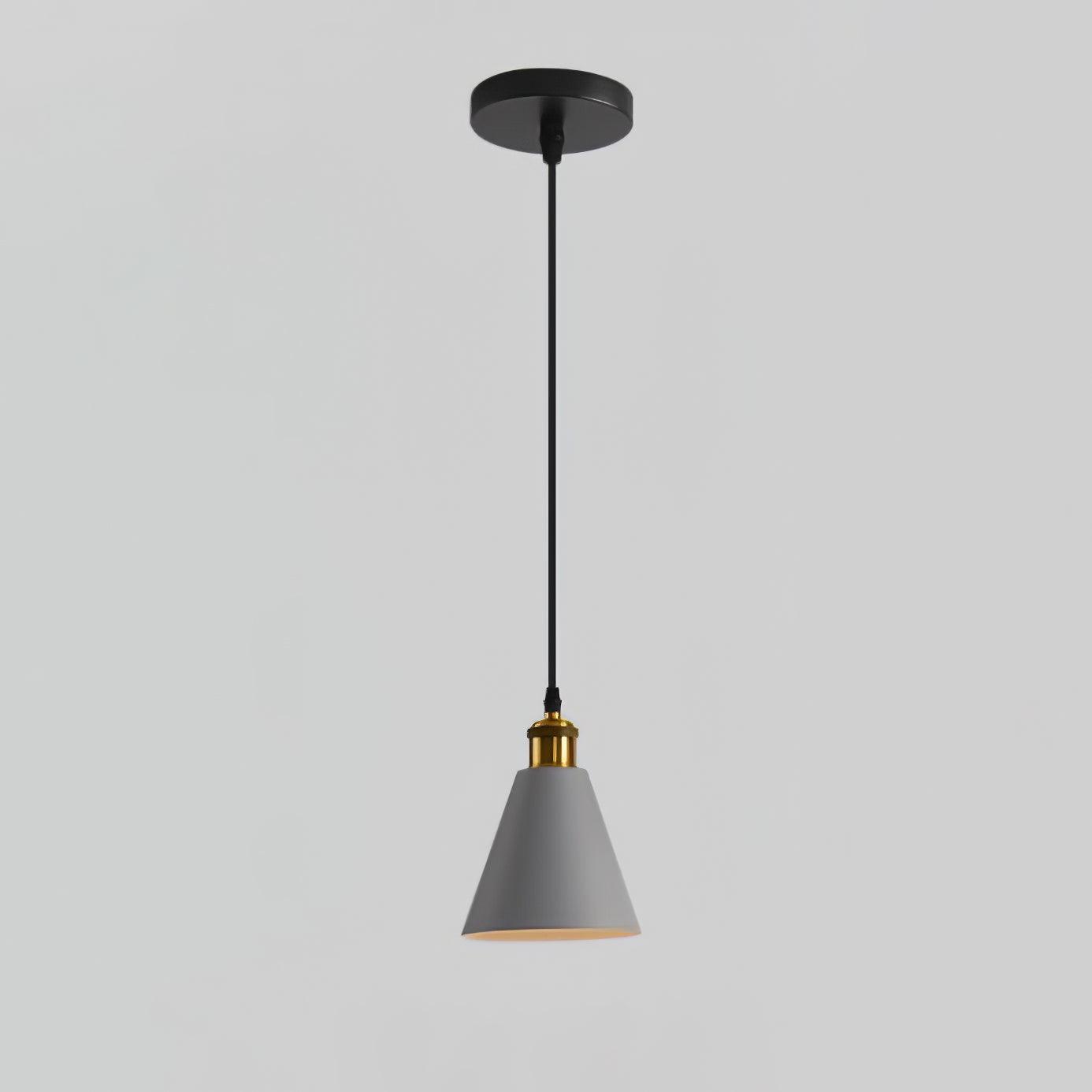 Trio Industrial Resin Pendant Lamp-Neutral Decor