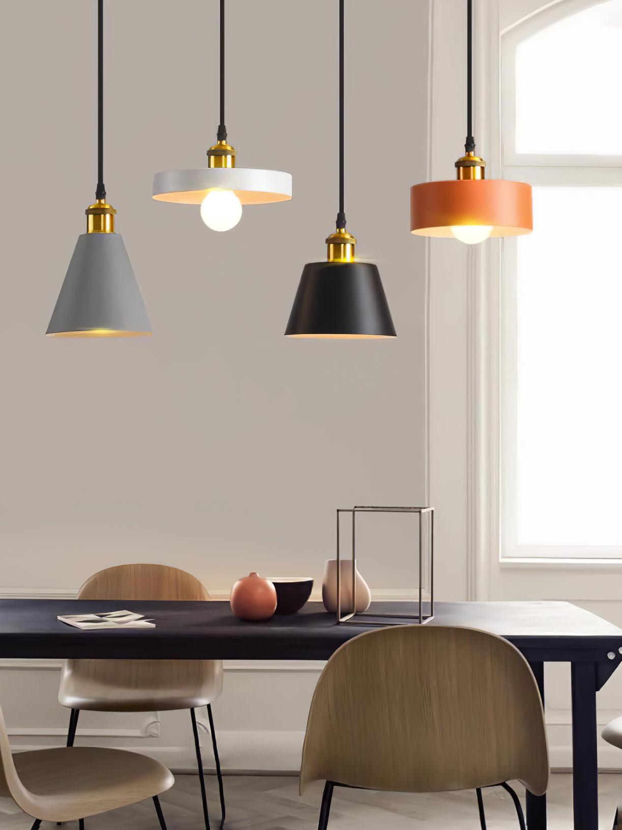Trio Industrial Resin Pendant Lamp-Neutral Decor