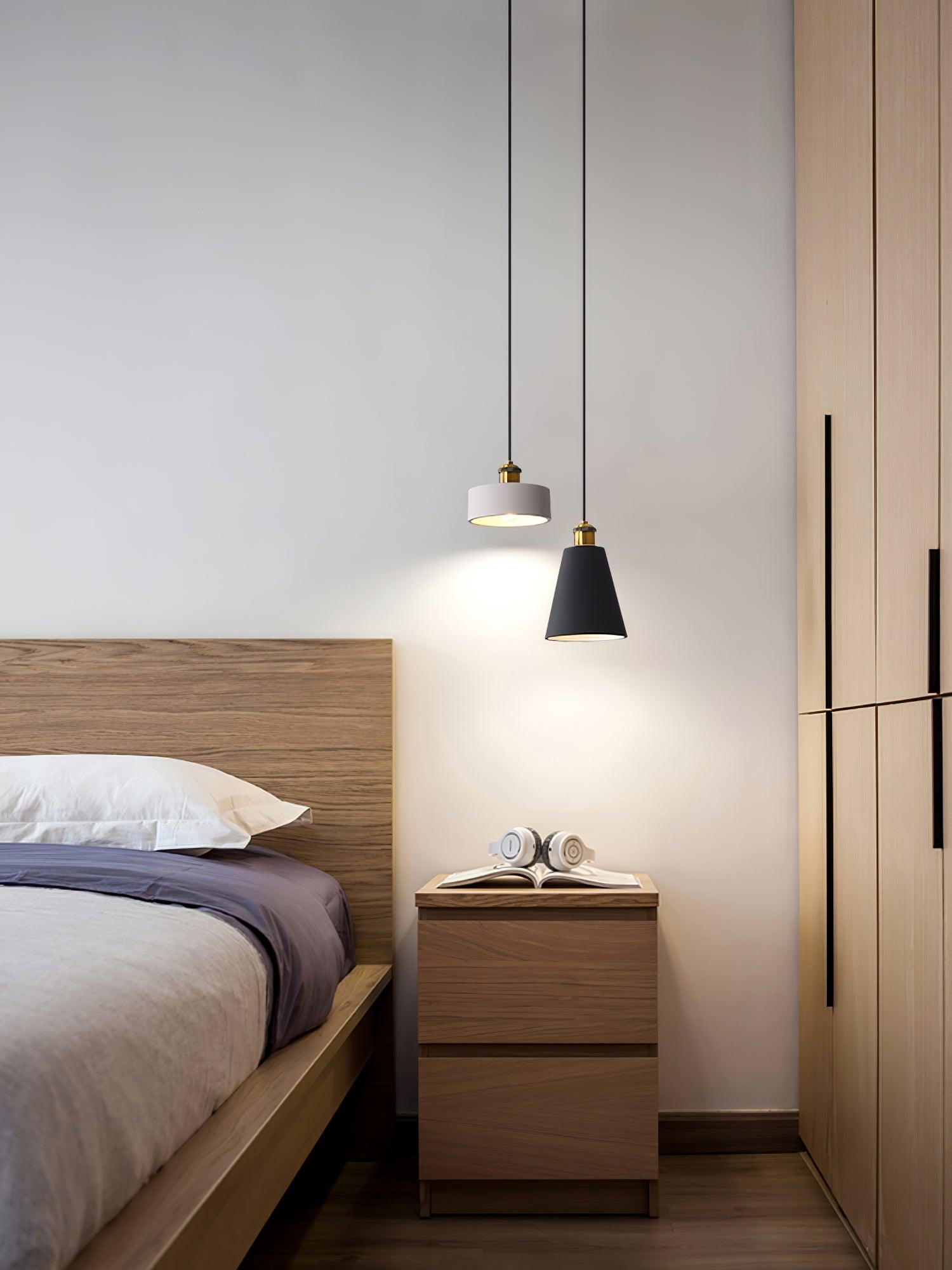 Trio Industrial Resin Pendant Lamp-Neutral Decor