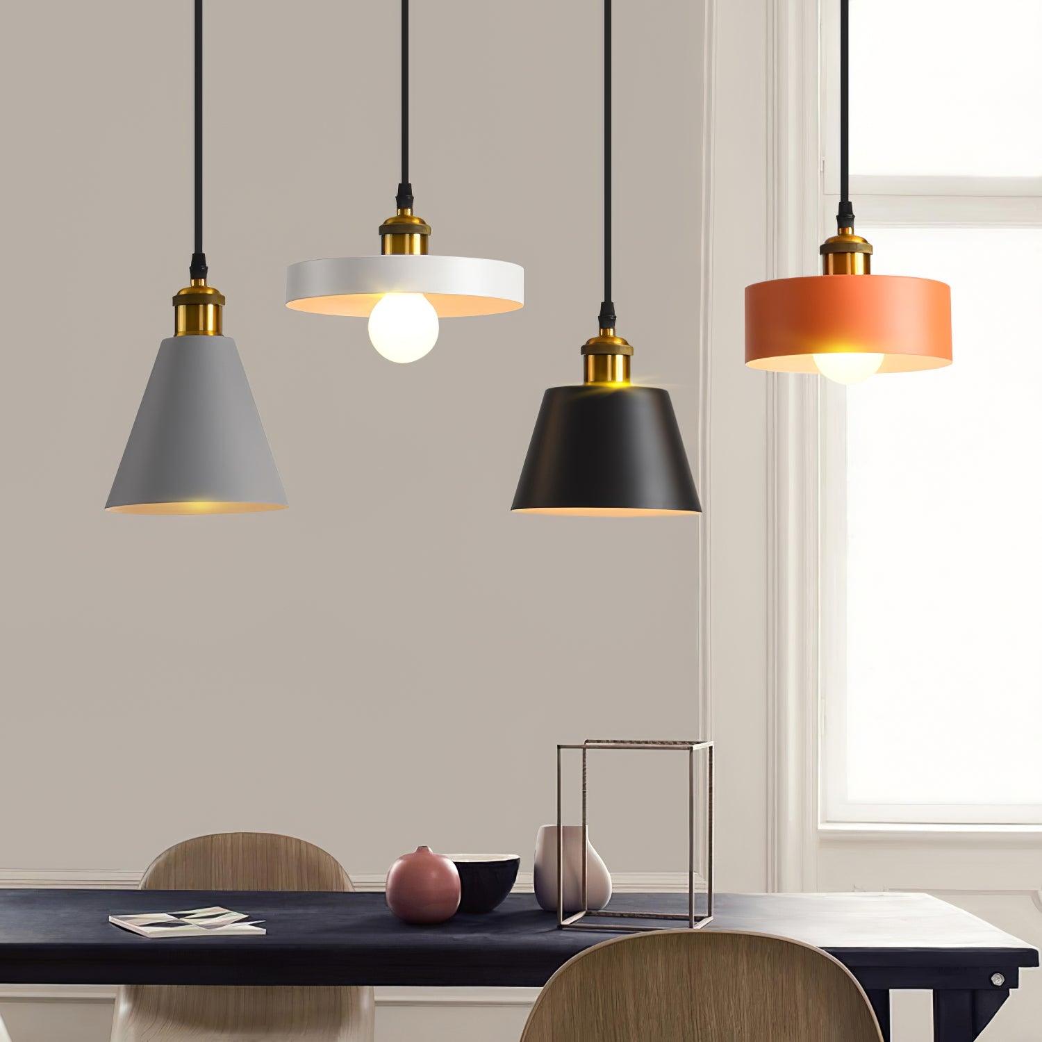 Trio Industrial Resin Pendant Lamp-Neutral Decor