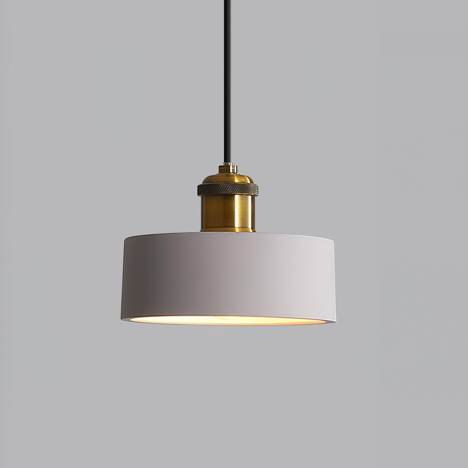 Trio Industrial Resin Pendant Lamp-Neutral Decor