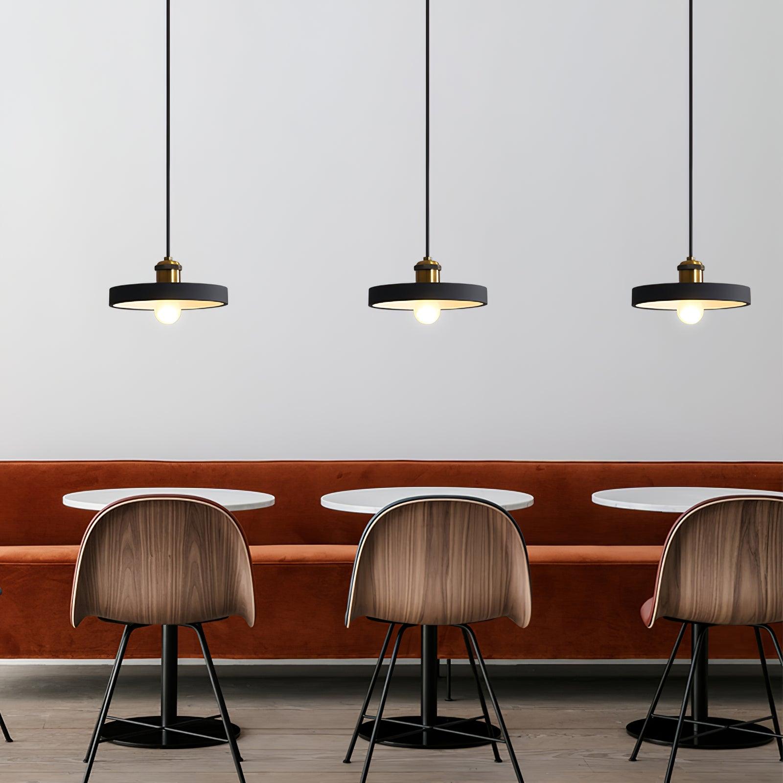 Trio Industrial Resin Pendant Lamp-Neutral Decor