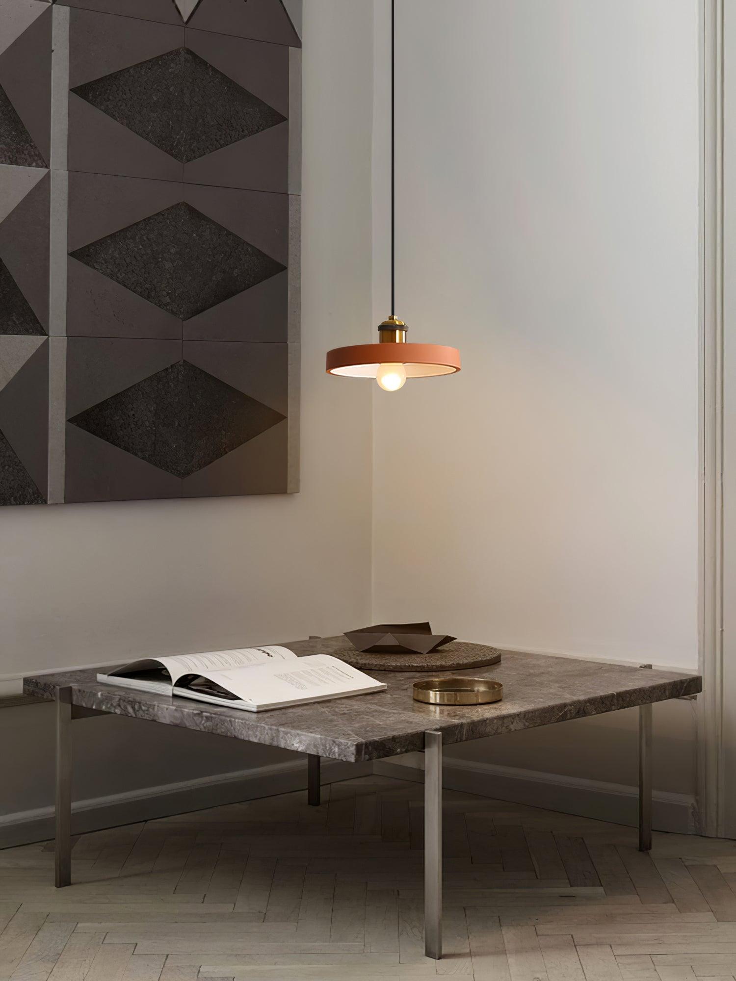 Trio Industrial Resin Pendant Lamp-Neutral Decor