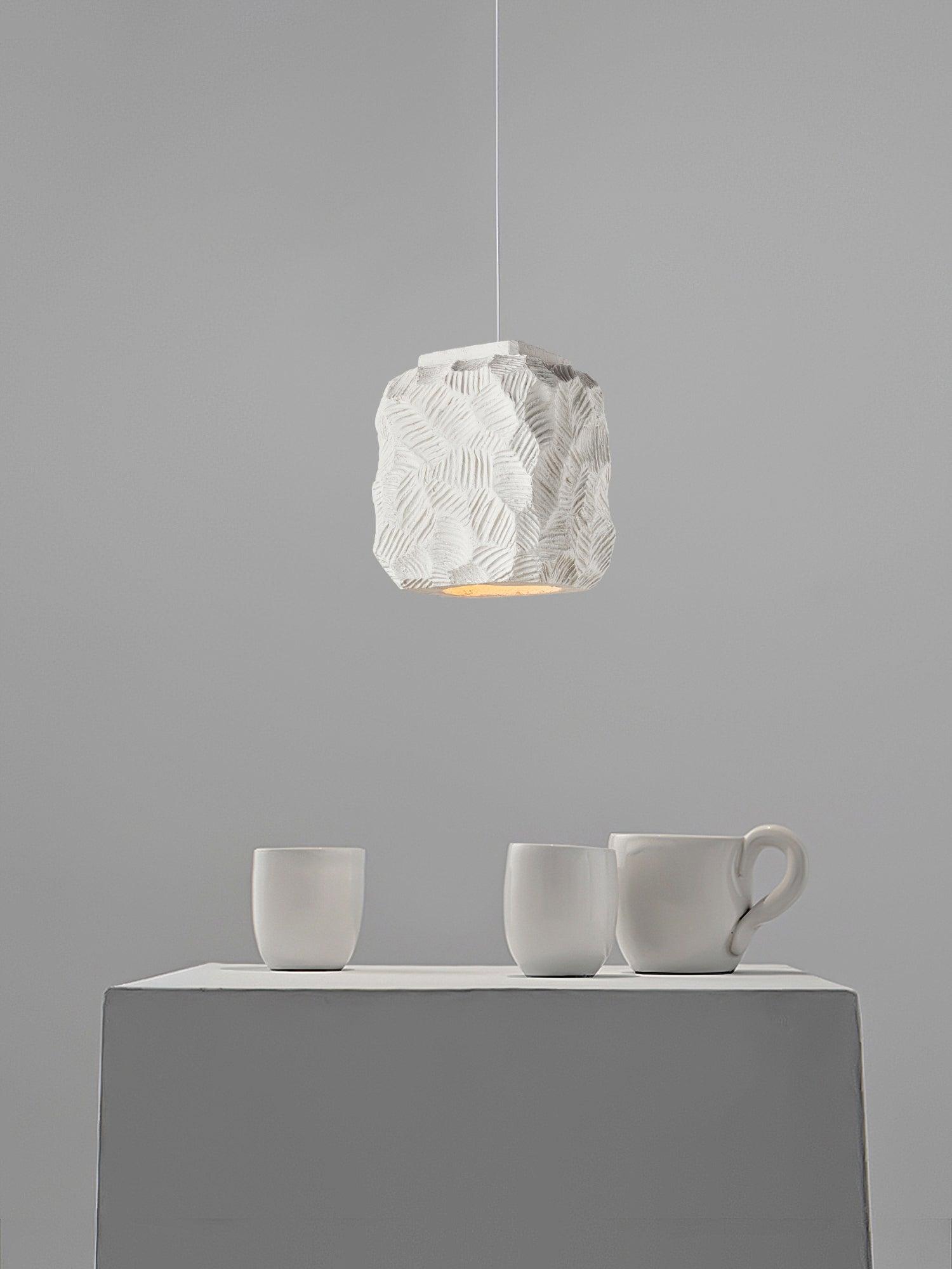Olsilel Individual Creativity Geometry Resin Pendant Lamp-Neutral Decor