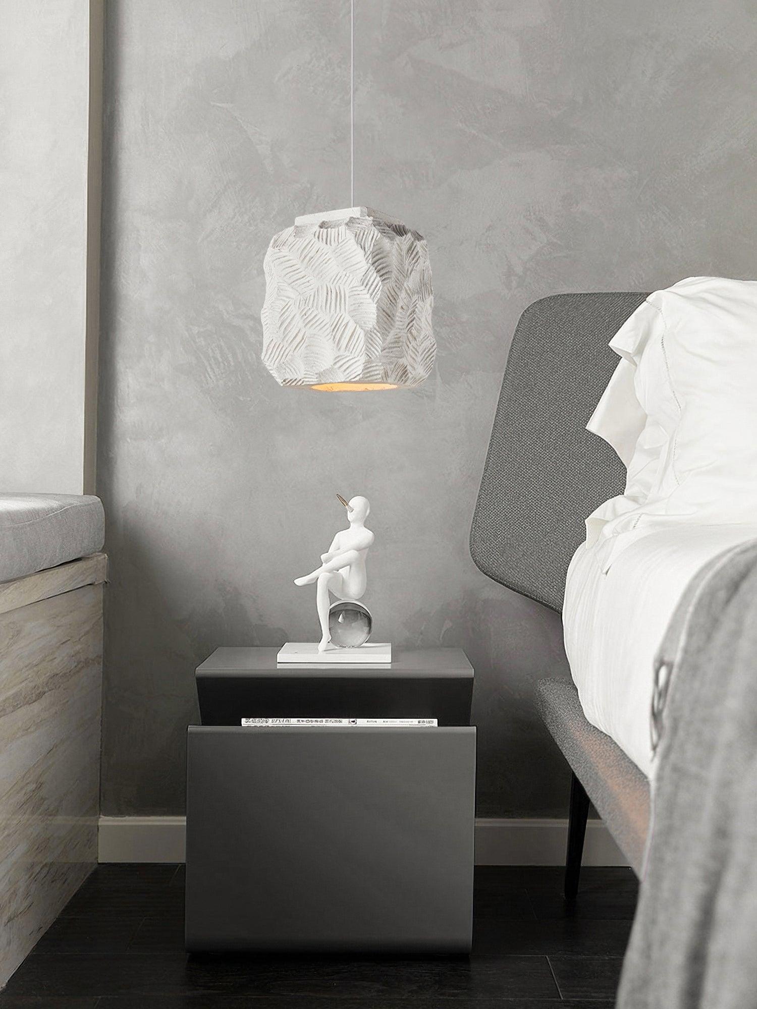 Olsilel Individual Creativity Geometry Resin Pendant Lamp-Neutral Decor
