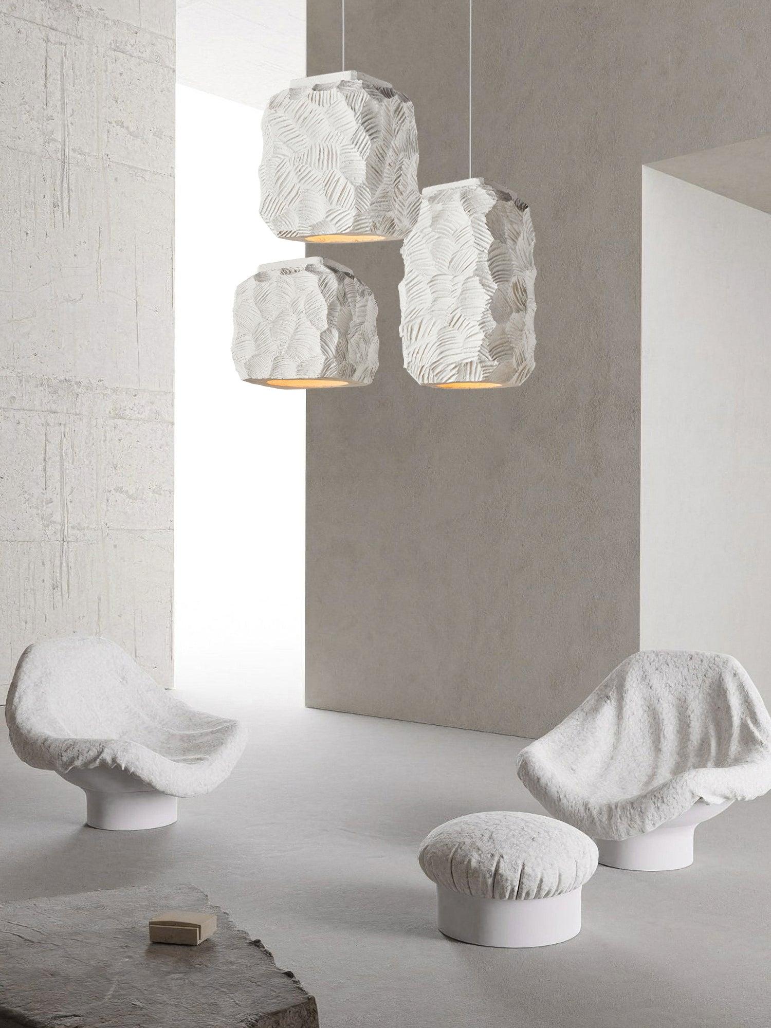 Olsilel Individual Creativity Geometry Resin Pendant Lamp-Neutral Decor