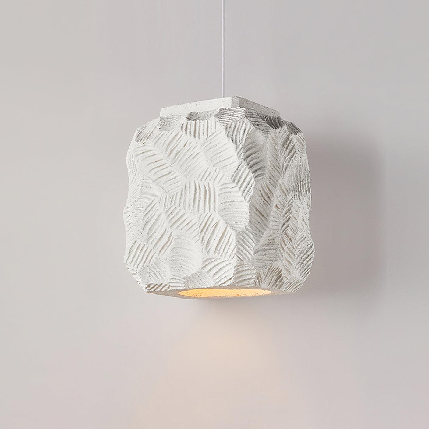 Olsilel Individual Creativity Geometry Resin Pendant Lamp-Neutral Decor