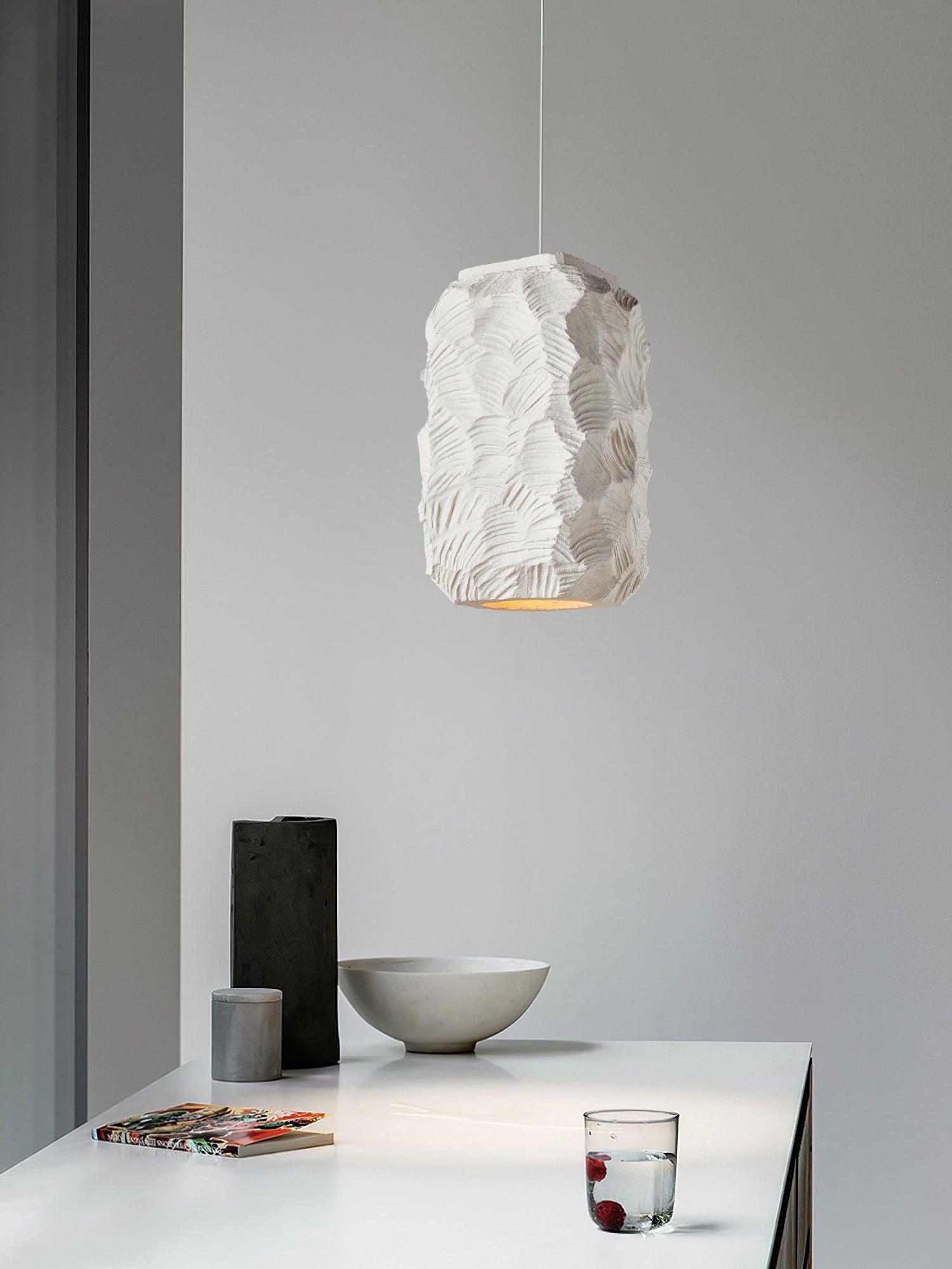 Olsilel Individual Creativity Geometry Resin Pendant Lamp-Neutral Decor