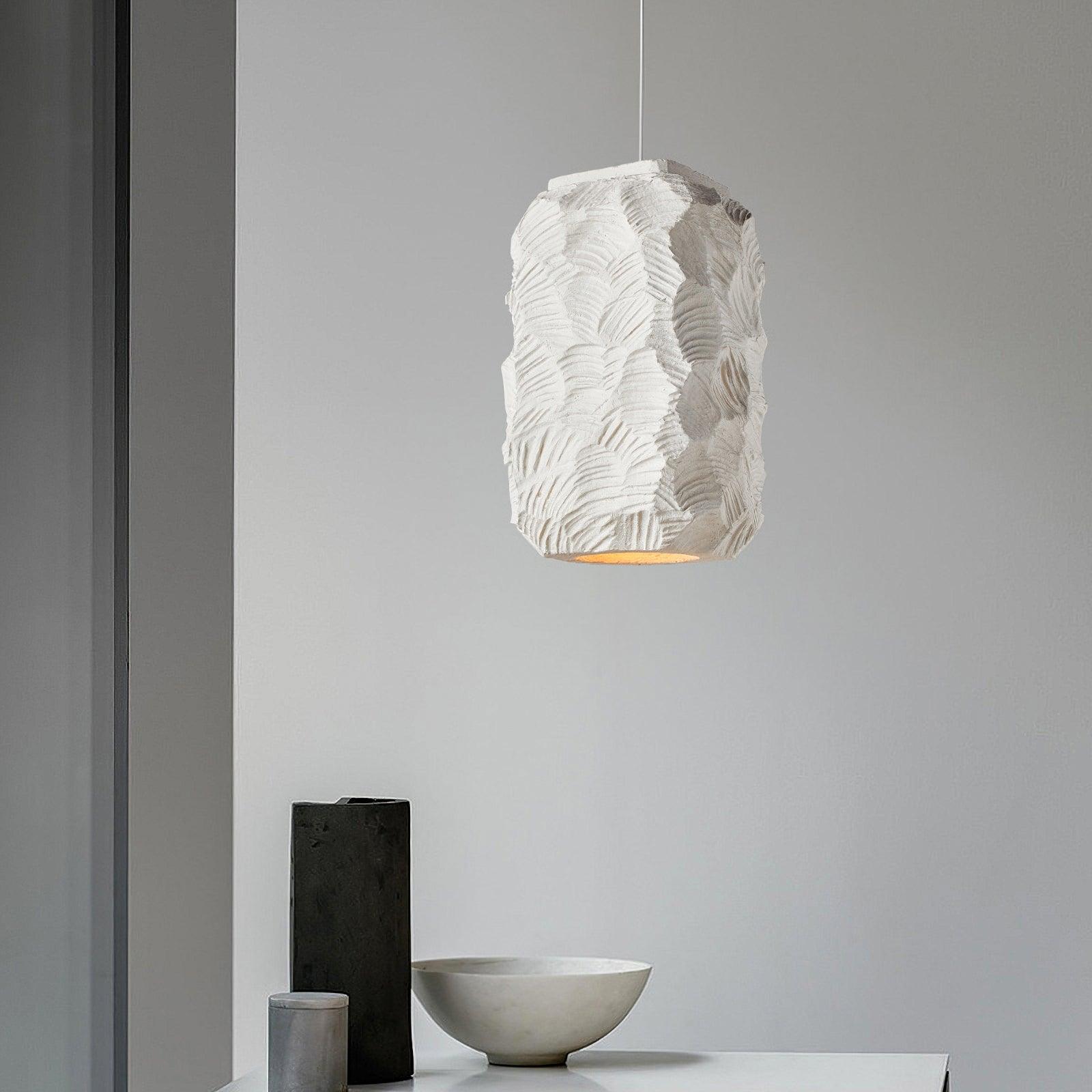 Olsilel Individual Creativity Geometry Resin Pendant Lamp-Neutral Decor