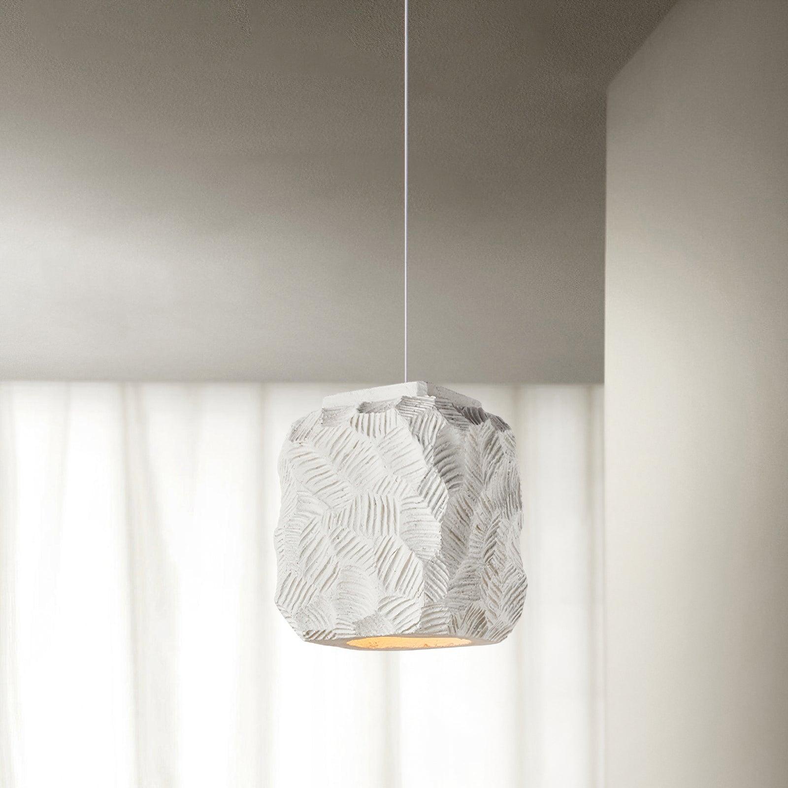 Olsilel Individual Creativity Geometry Resin Pendant Lamp-Neutral Decor