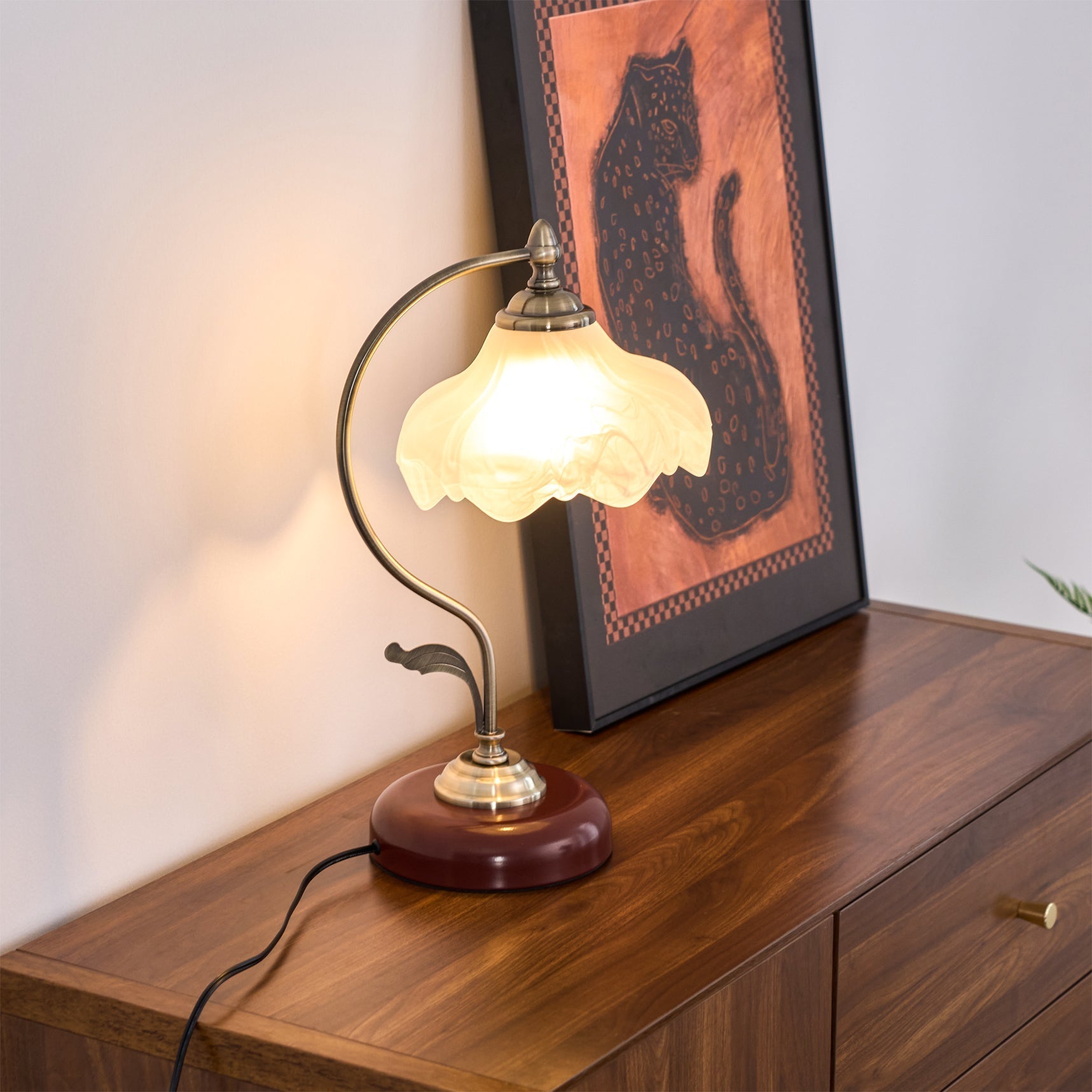 Sleay Ceramics Vintage Table Lamp-Neutral Decor