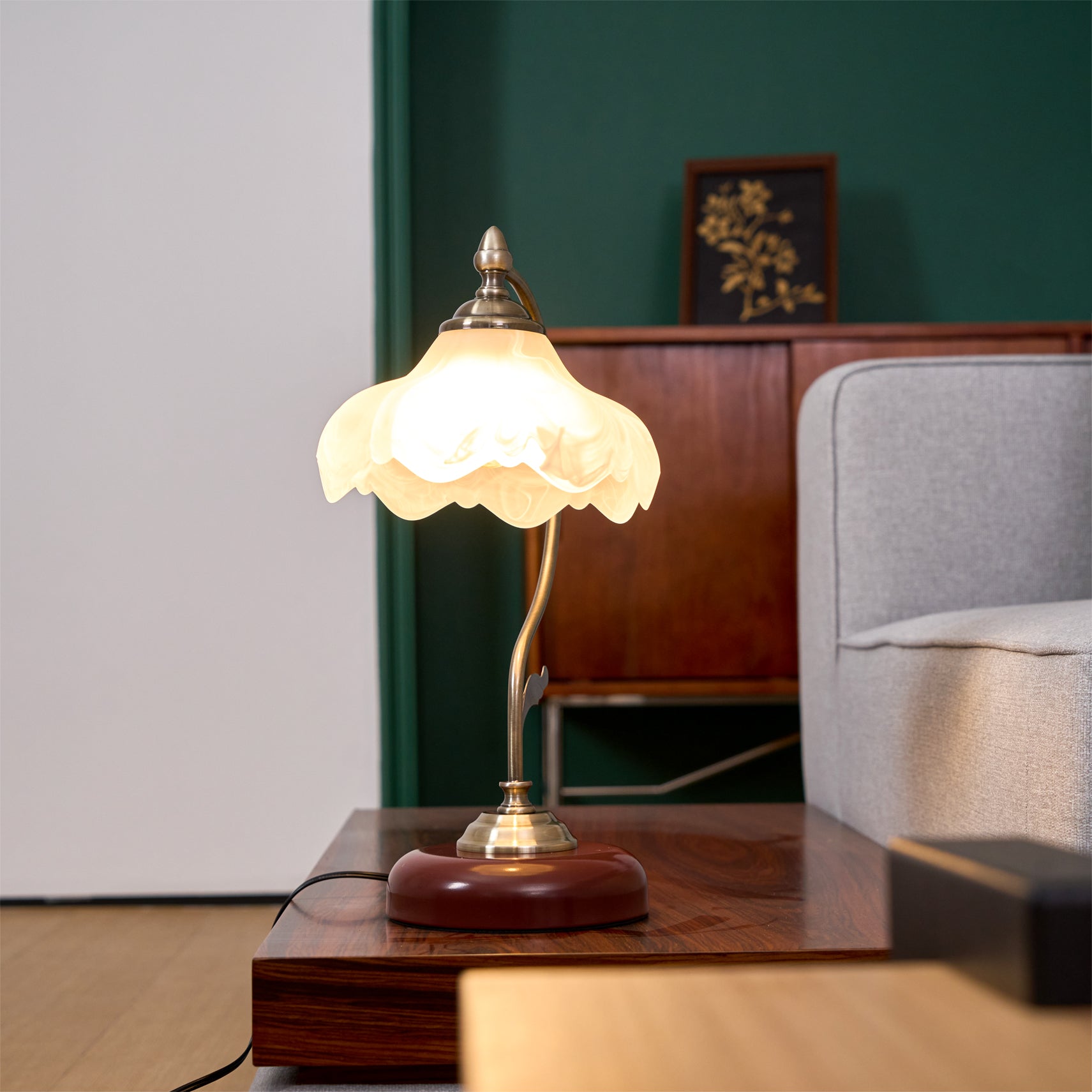 Sleay Ceramics Vintage Table Lamp-Neutral Decor