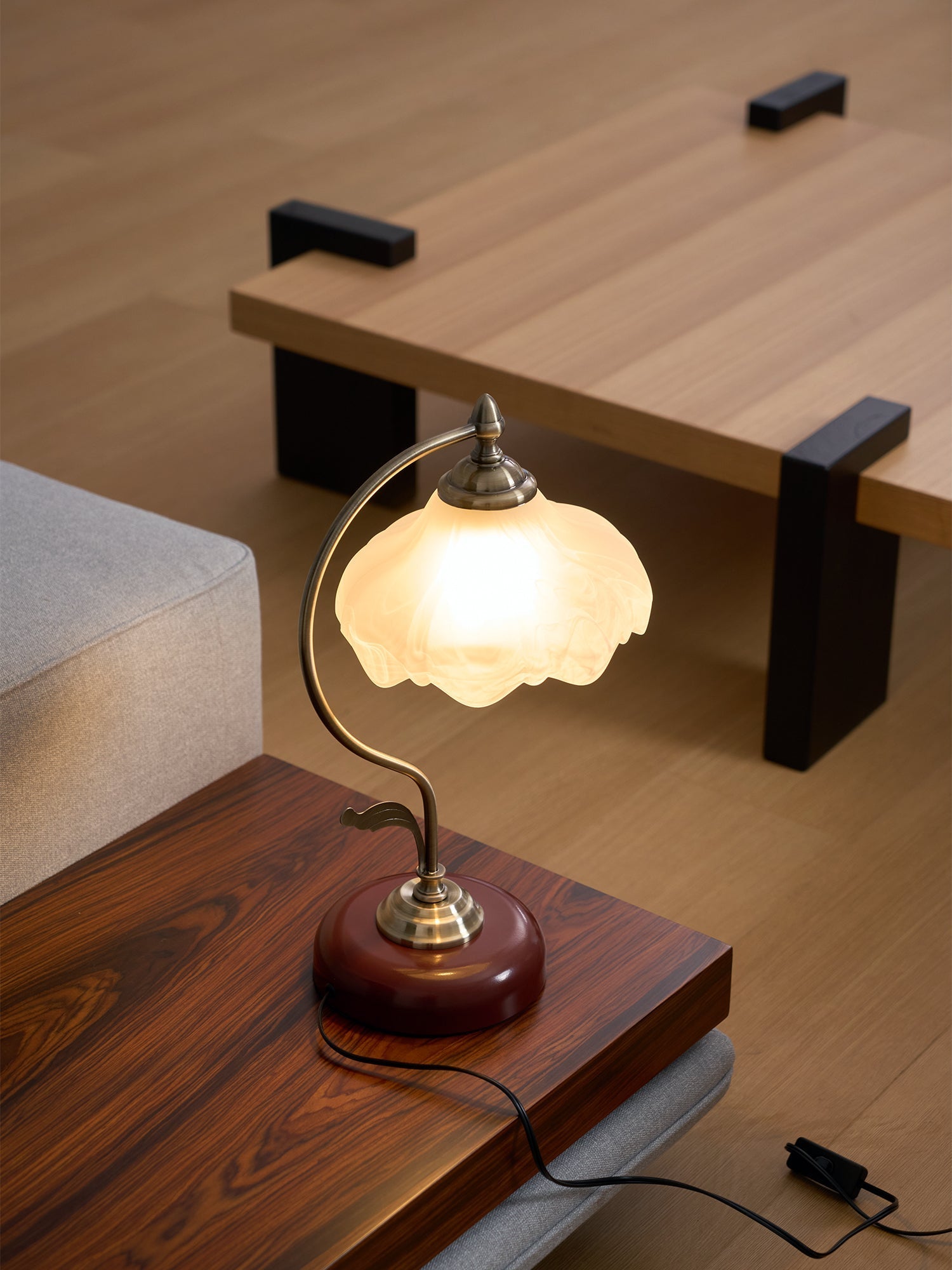 Sleay Ceramics Vintage Table Lamp-Neutral Decor