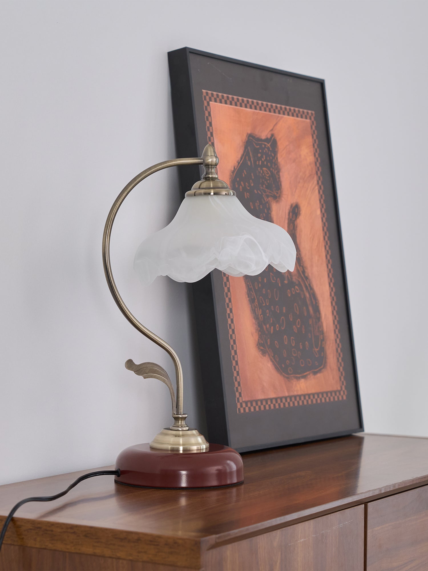 Sleay Ceramics Vintage Table Lamp-Neutral Decor