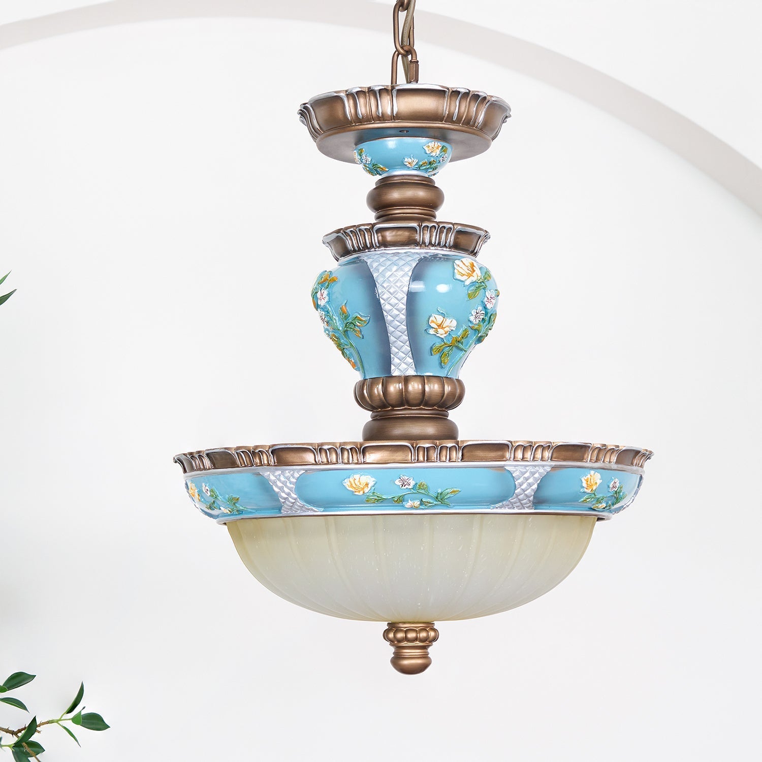 Galdo Retro Resin Pendant Light-Neutral Decor