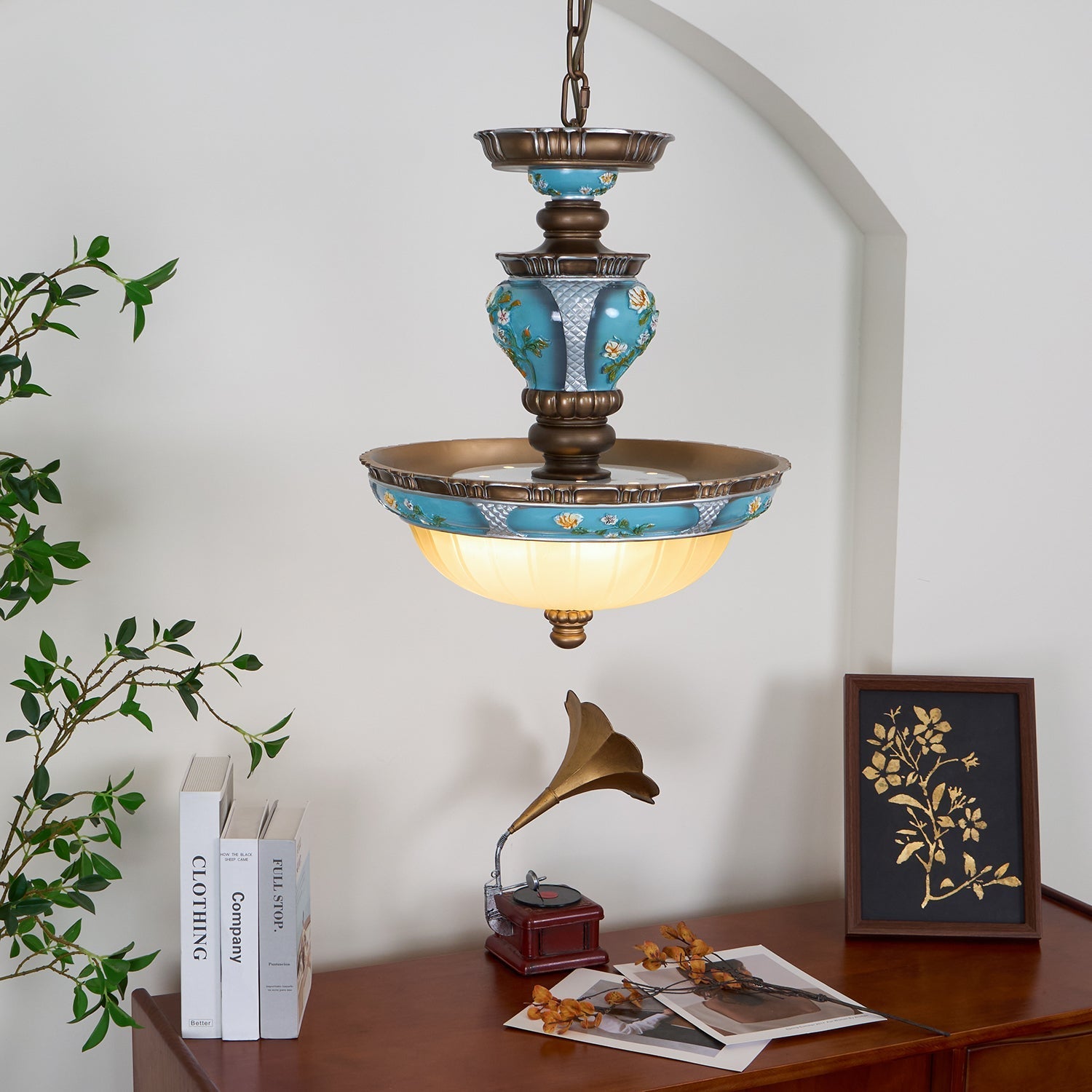 Galdo Retro Resin Pendant Light-Neutral Decor