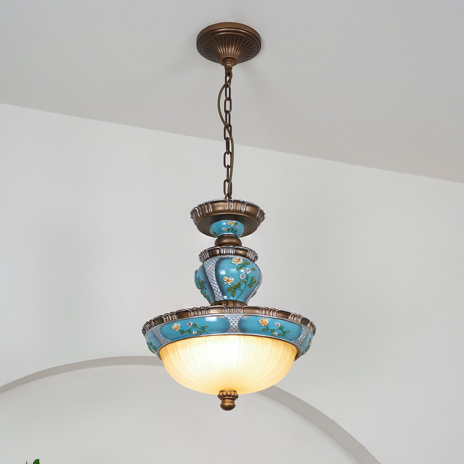 Galdo Retro Resin Pendant Light-Neutral Decor