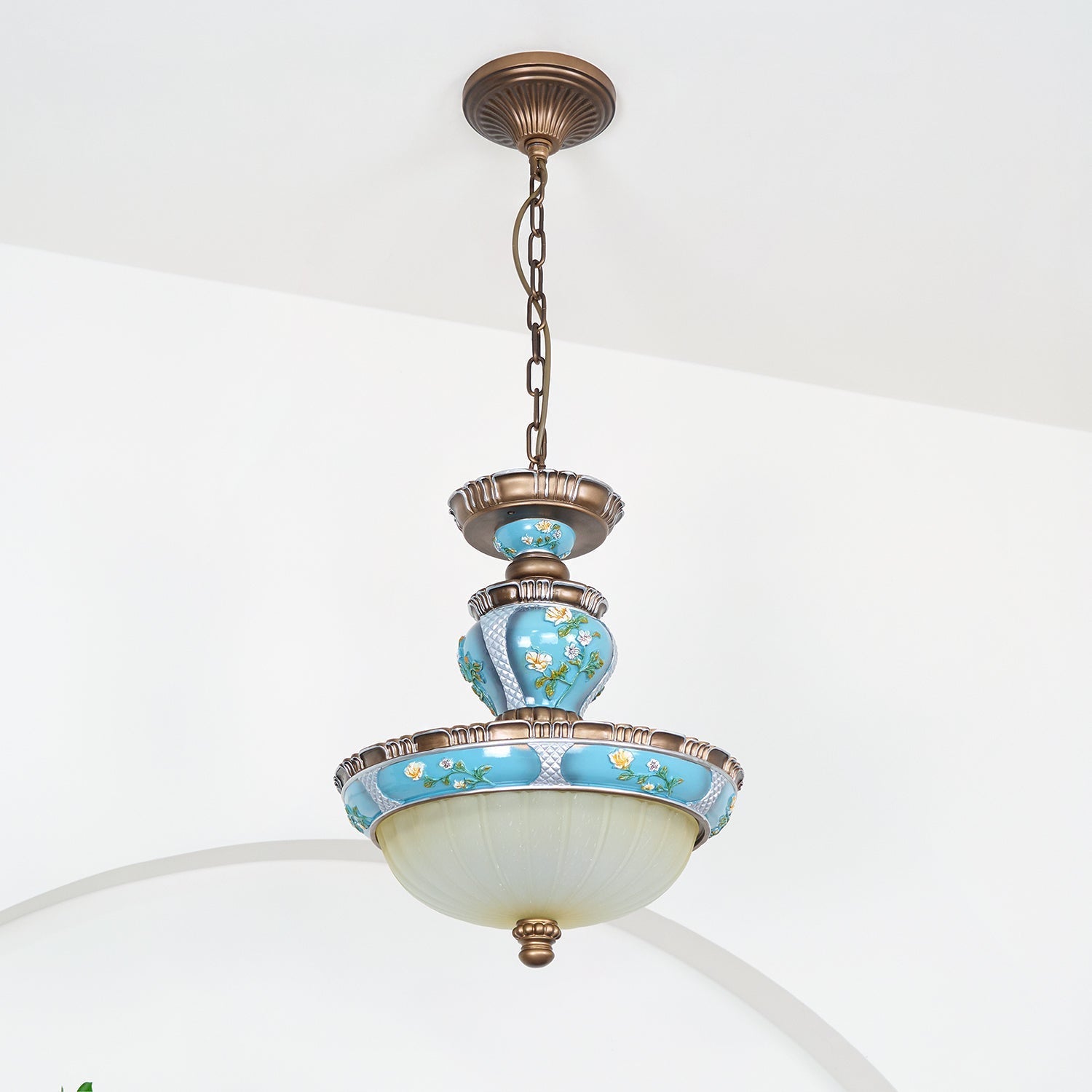 Galdo Retro Resin Pendant Light-Neutral Decor
