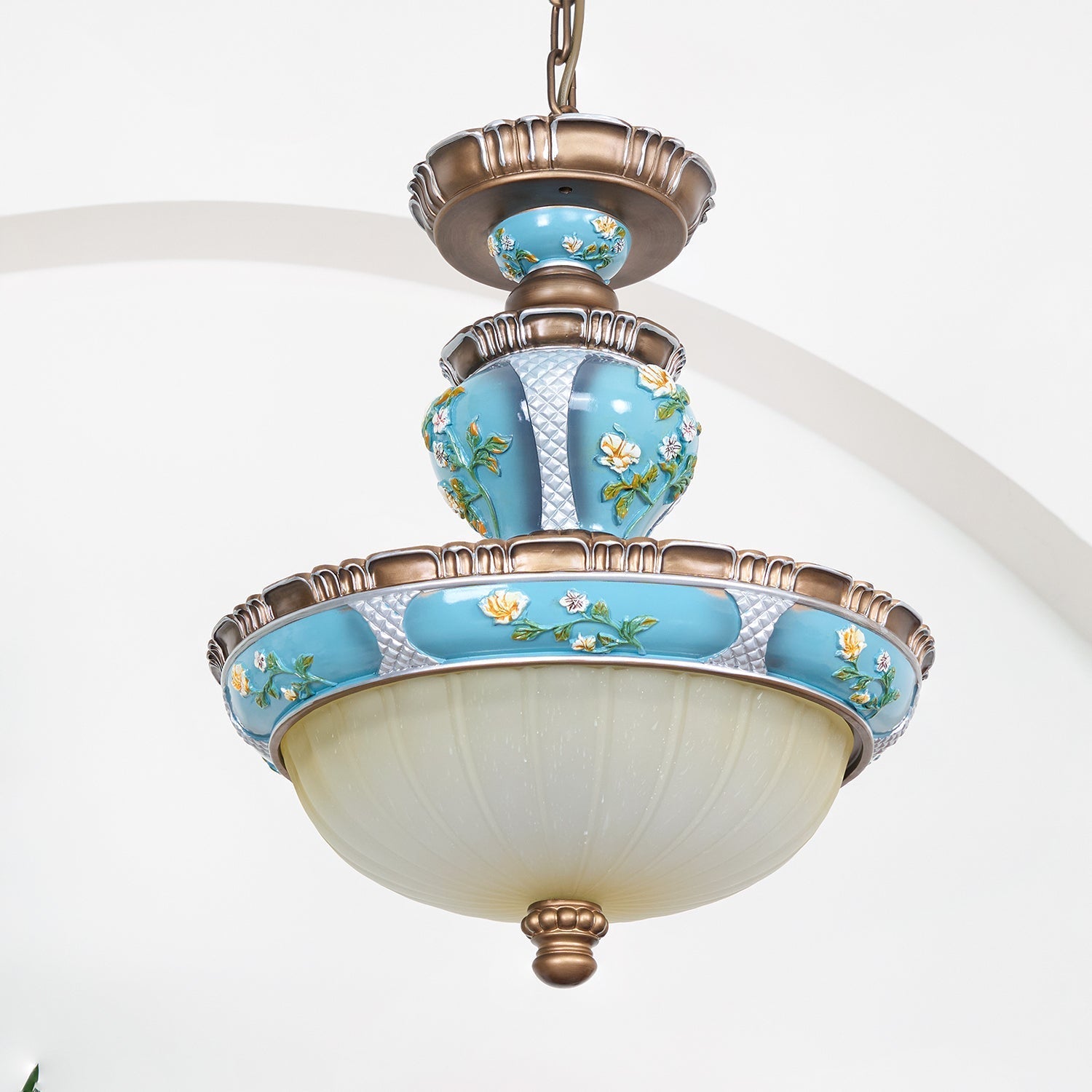 Galdo Retro Resin Pendant Light-Neutral Decor