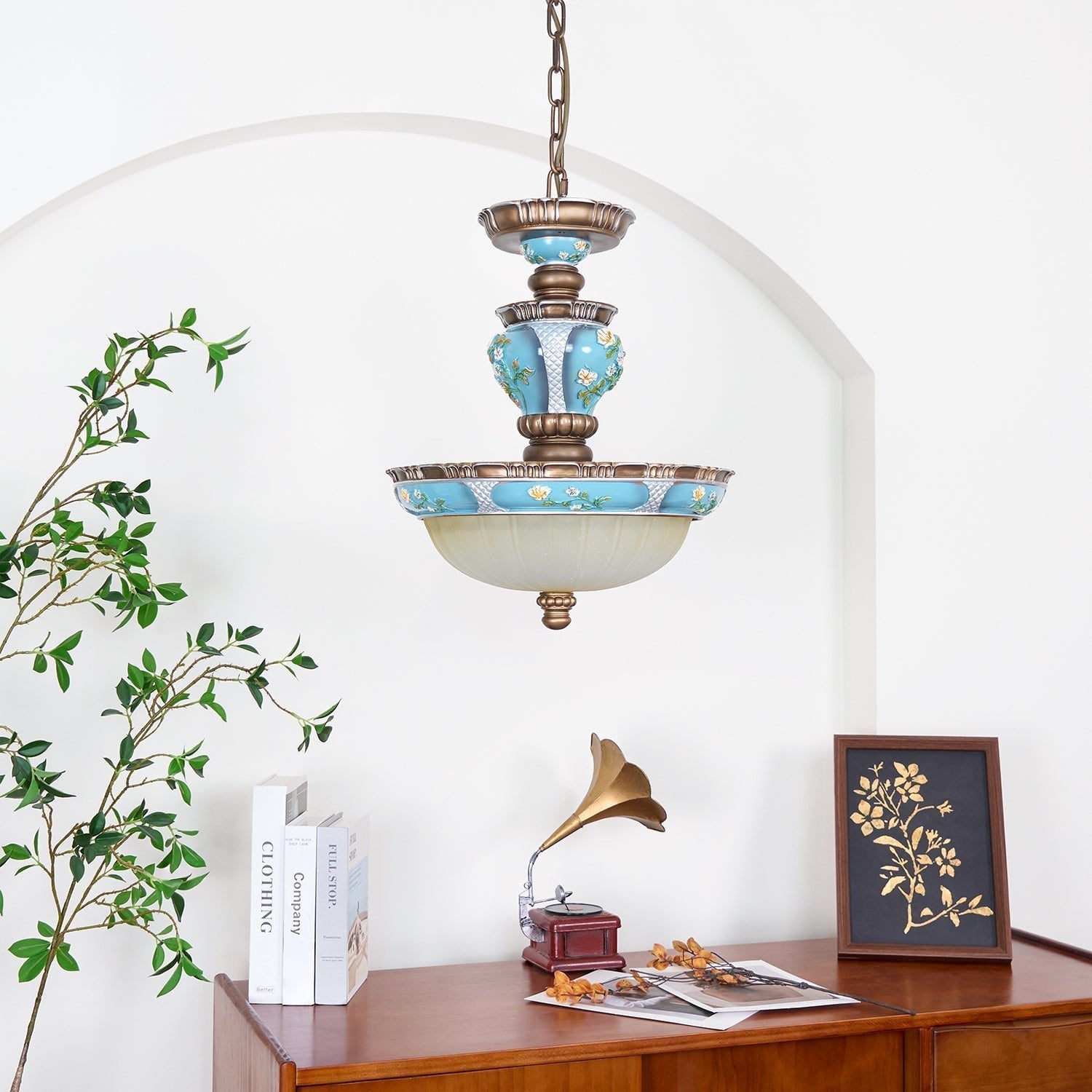 Galdo Retro Resin Pendant Light-Neutral Decor