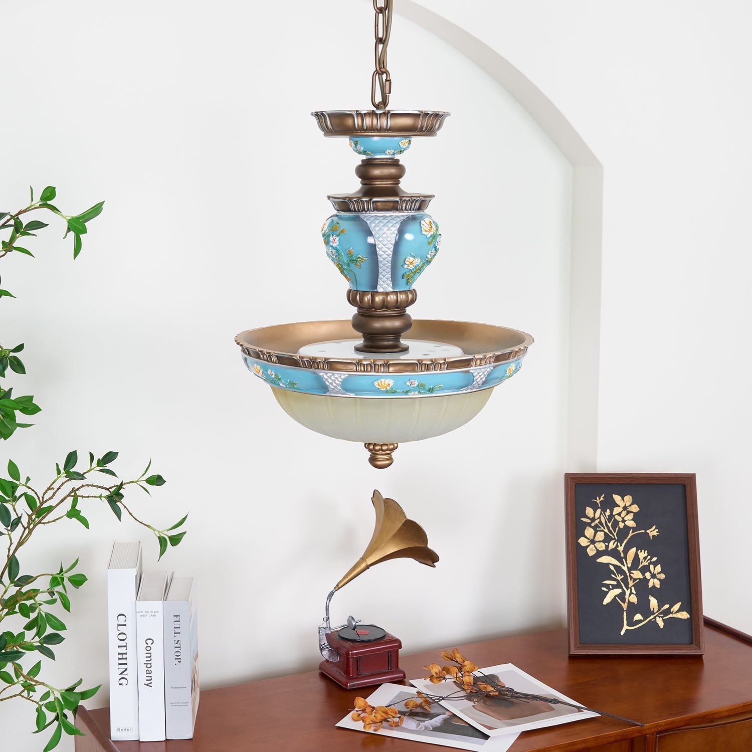 Galdo Retro Resin Pendant Light-Neutral Decor
