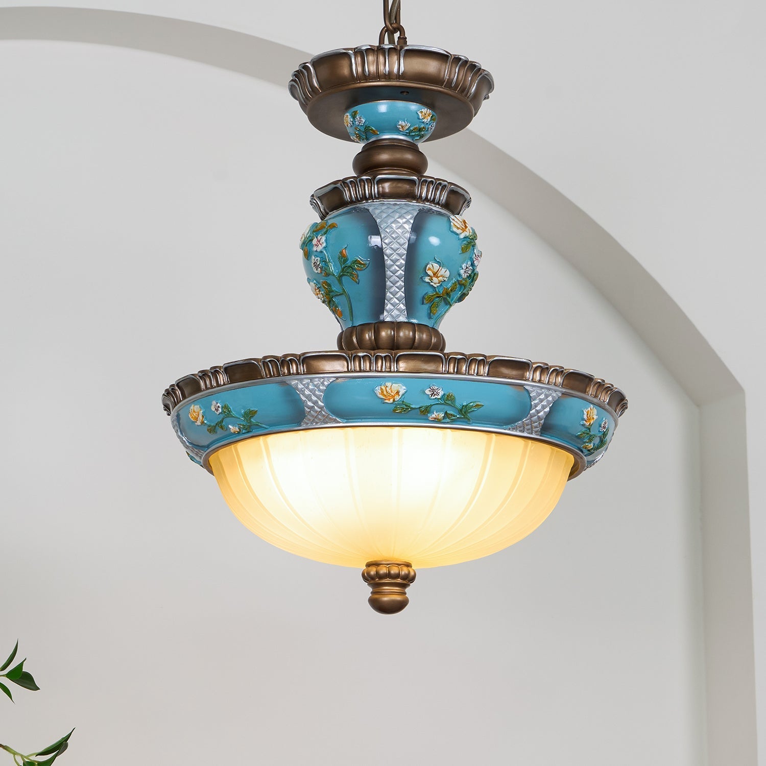 Galdo Retro Resin Pendant Light-Neutral Decor